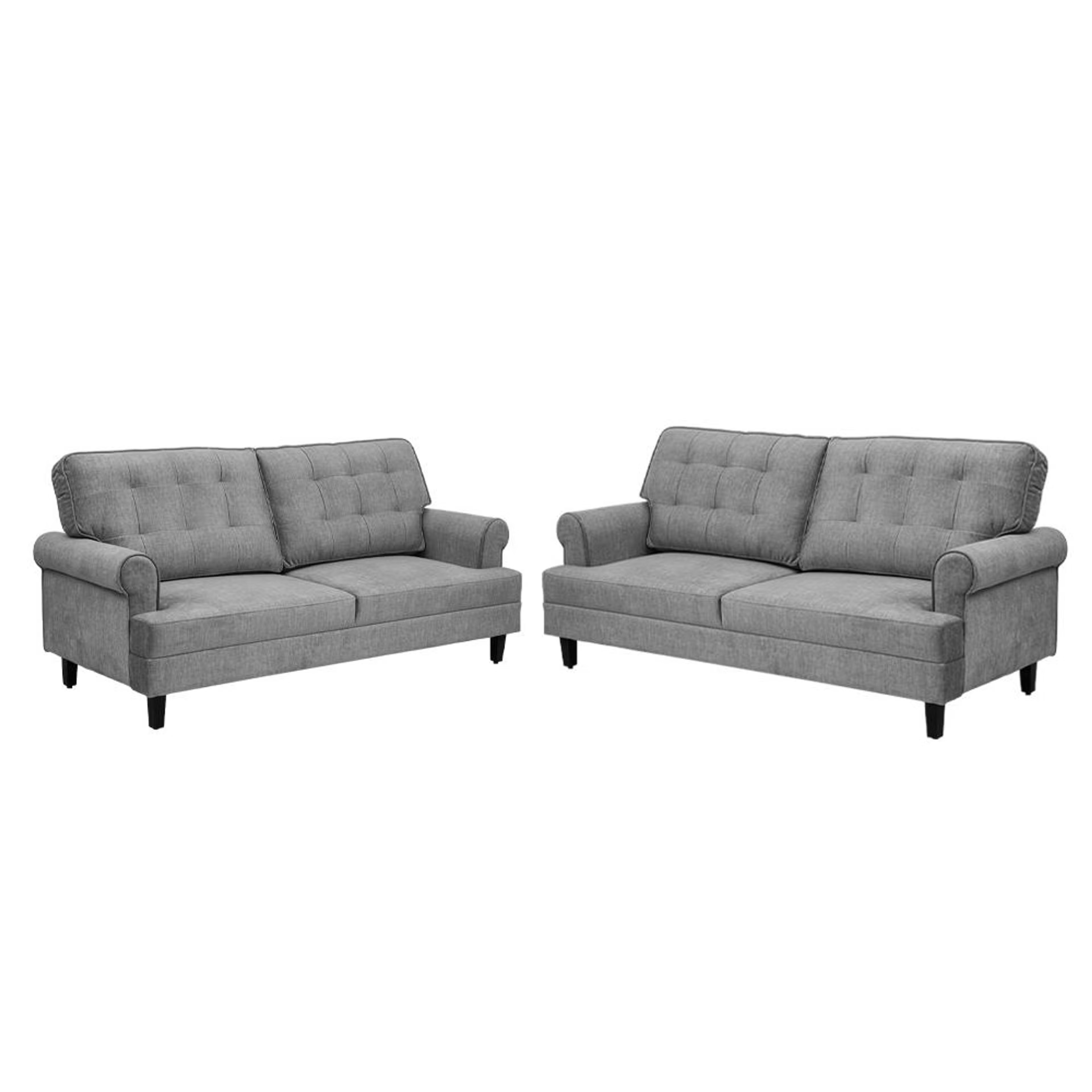 Wakefit Dreamer Plus Sofa Set - (3+2) Regular, Set (3+2), Graphite