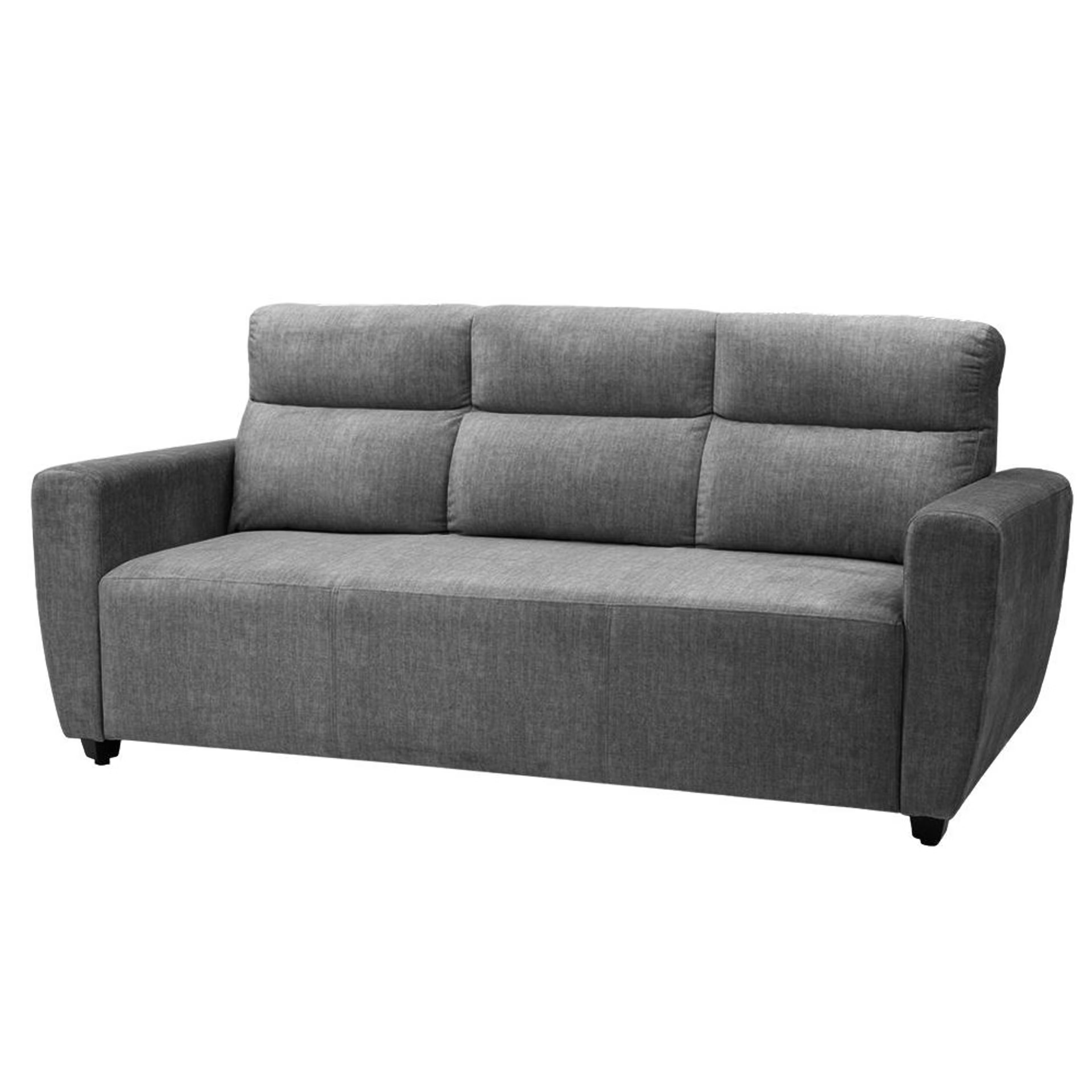 Home 34 Wakefit Belize Plus Sofa - Three Seater Regular, Three Seater, Graphite