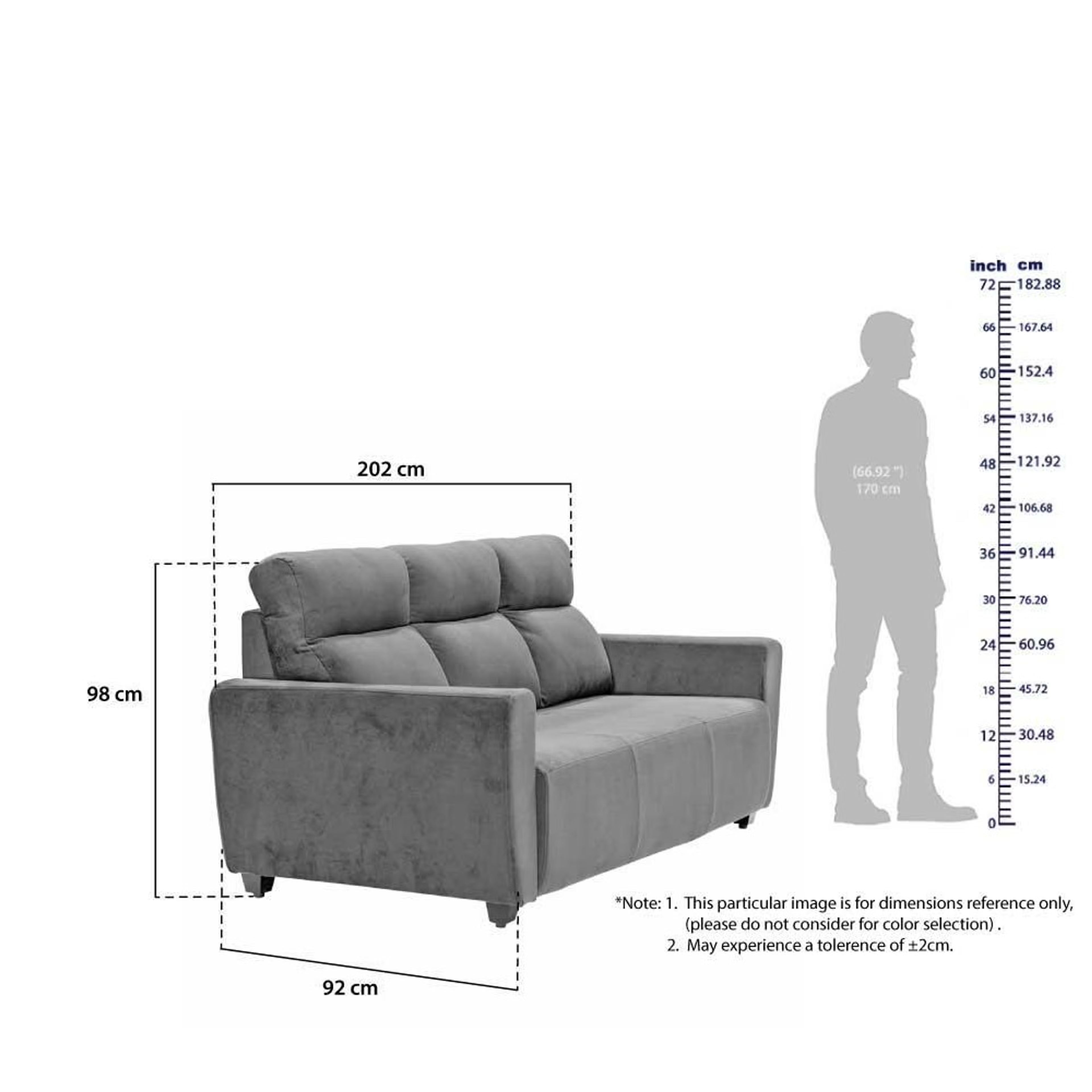 Wakefit Belize Plus Sofa - Three Seater Regular, Three Seater, Beige 7 Wakefit Belize Plus Sofa - Three Seater Regular, Three Seater, Beige