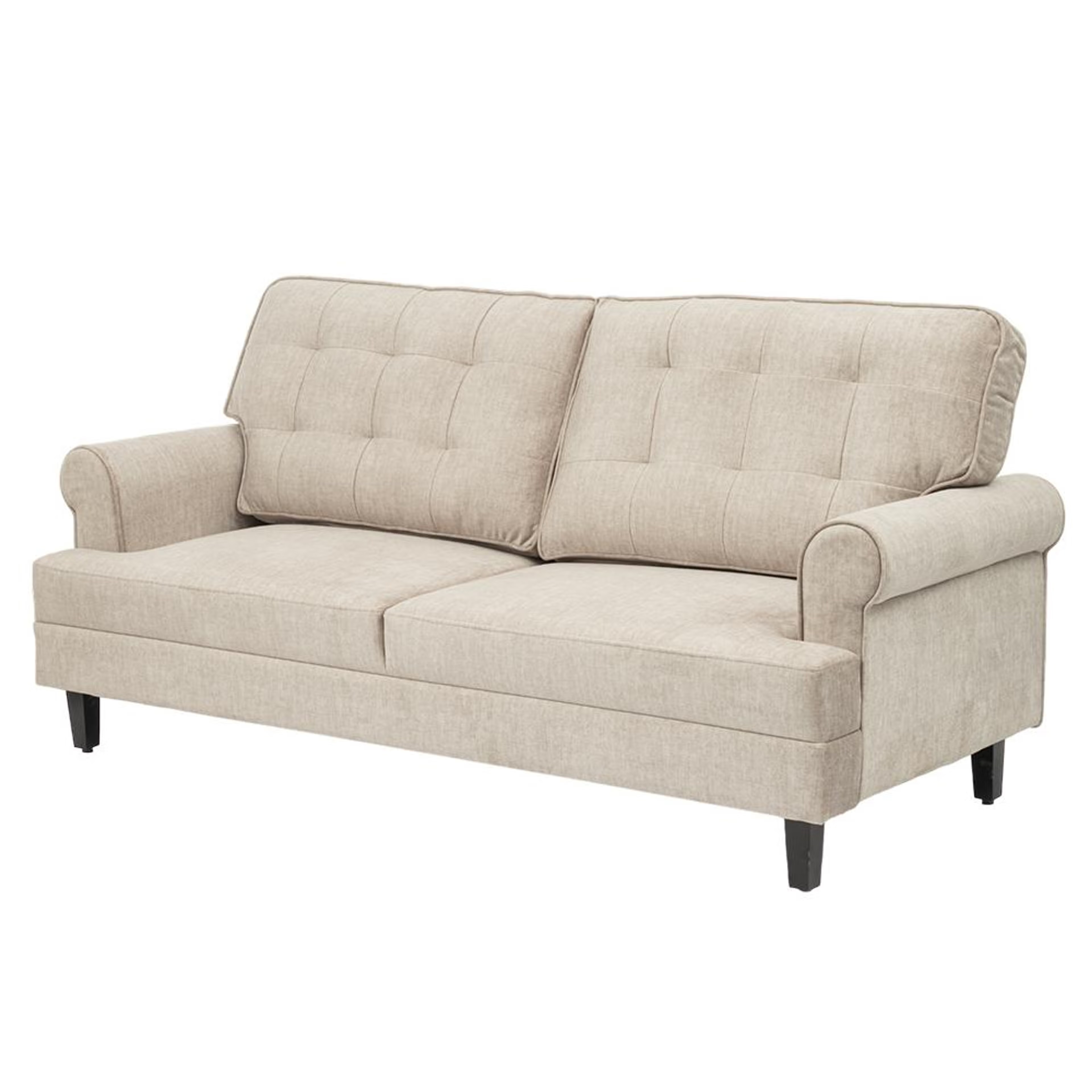 Home 34 Wakefit Dreamer Plus Sofa -Three Seater Regular, Three Seater, Beige