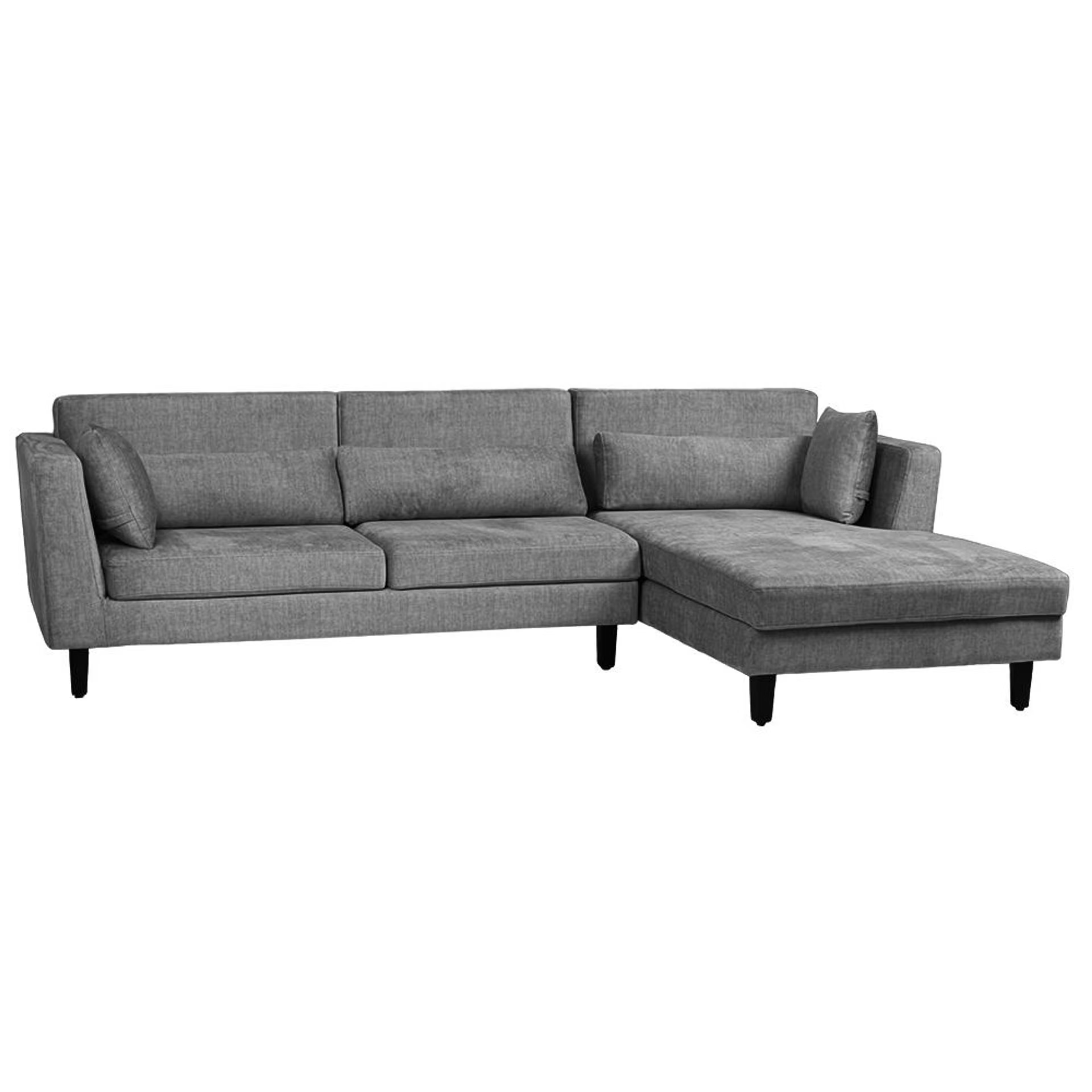 Wakefit Snoozepro Plus L Shape Sofa Set (3 Seater + Left  Aligned Chaise) Sectional, Set (3 Seater + Left Aligned Chaise), Graphite
