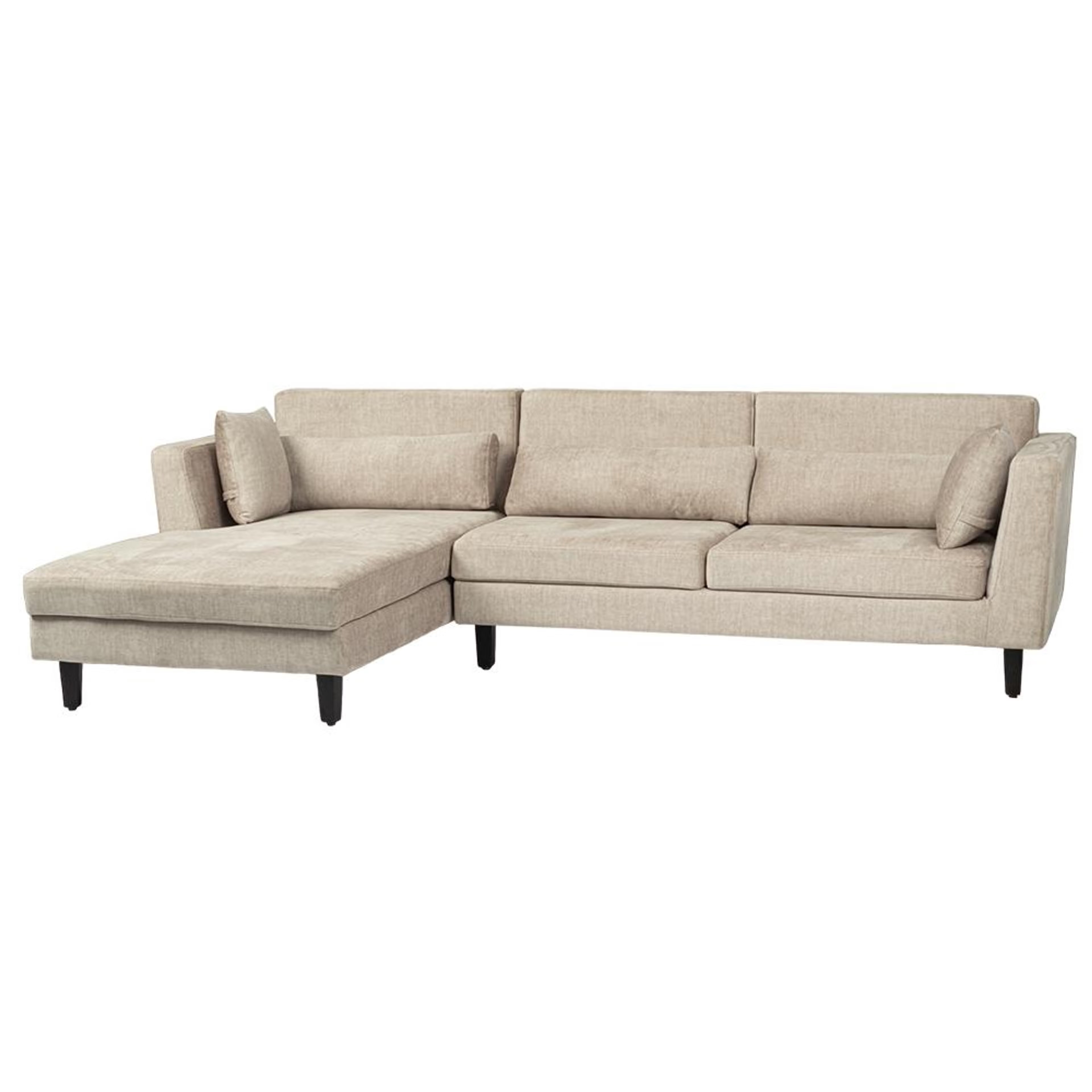 Wakefit Snoozepro Plus L Shape Sofa Set (3 Seater + Left Aligned Chaise) Sectional, Set (3 Seater + Left Aligned Chaise), Beige
