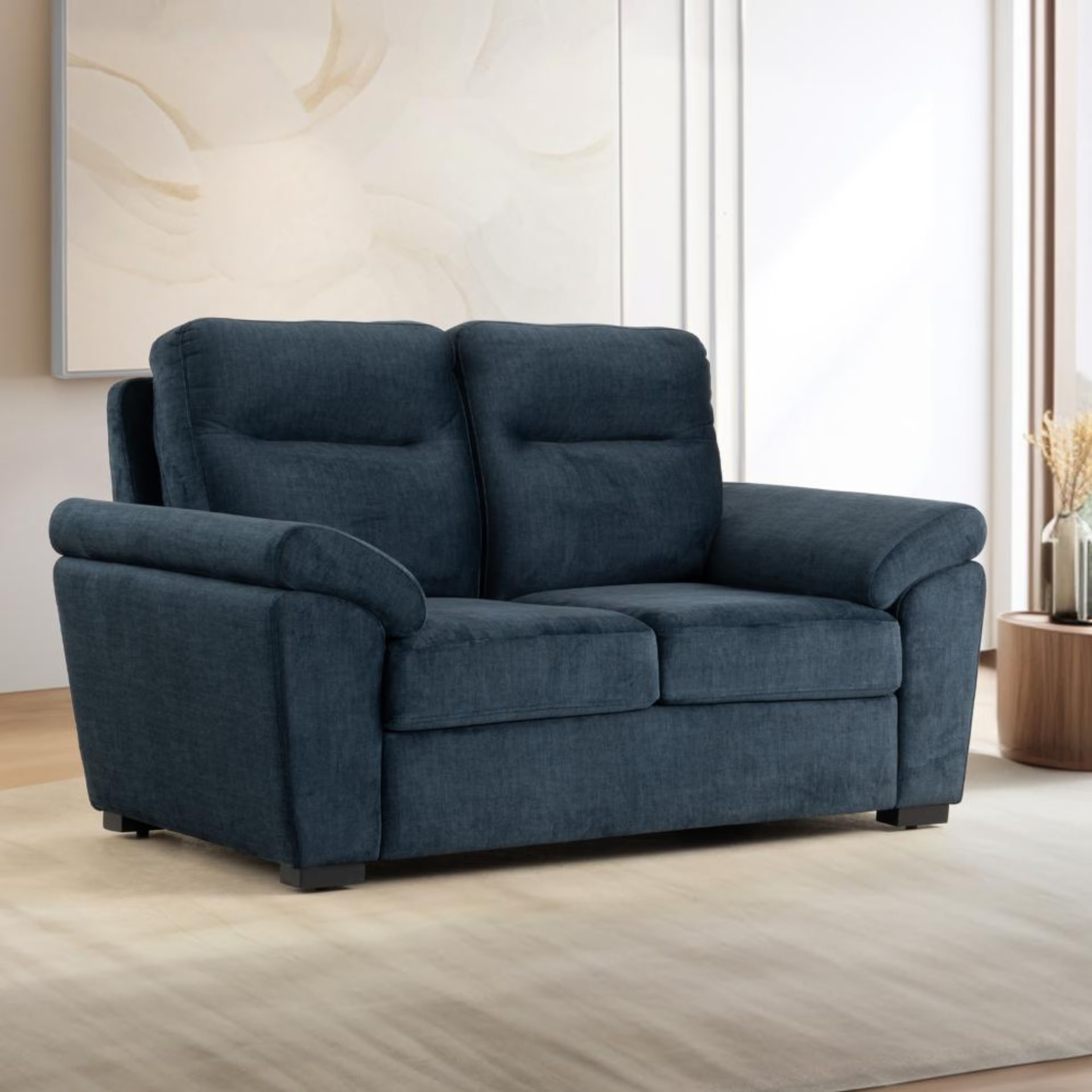 Wakefit Lounger Plus Sofa -Two Seater Regular, Two Seater, Deep Ocean