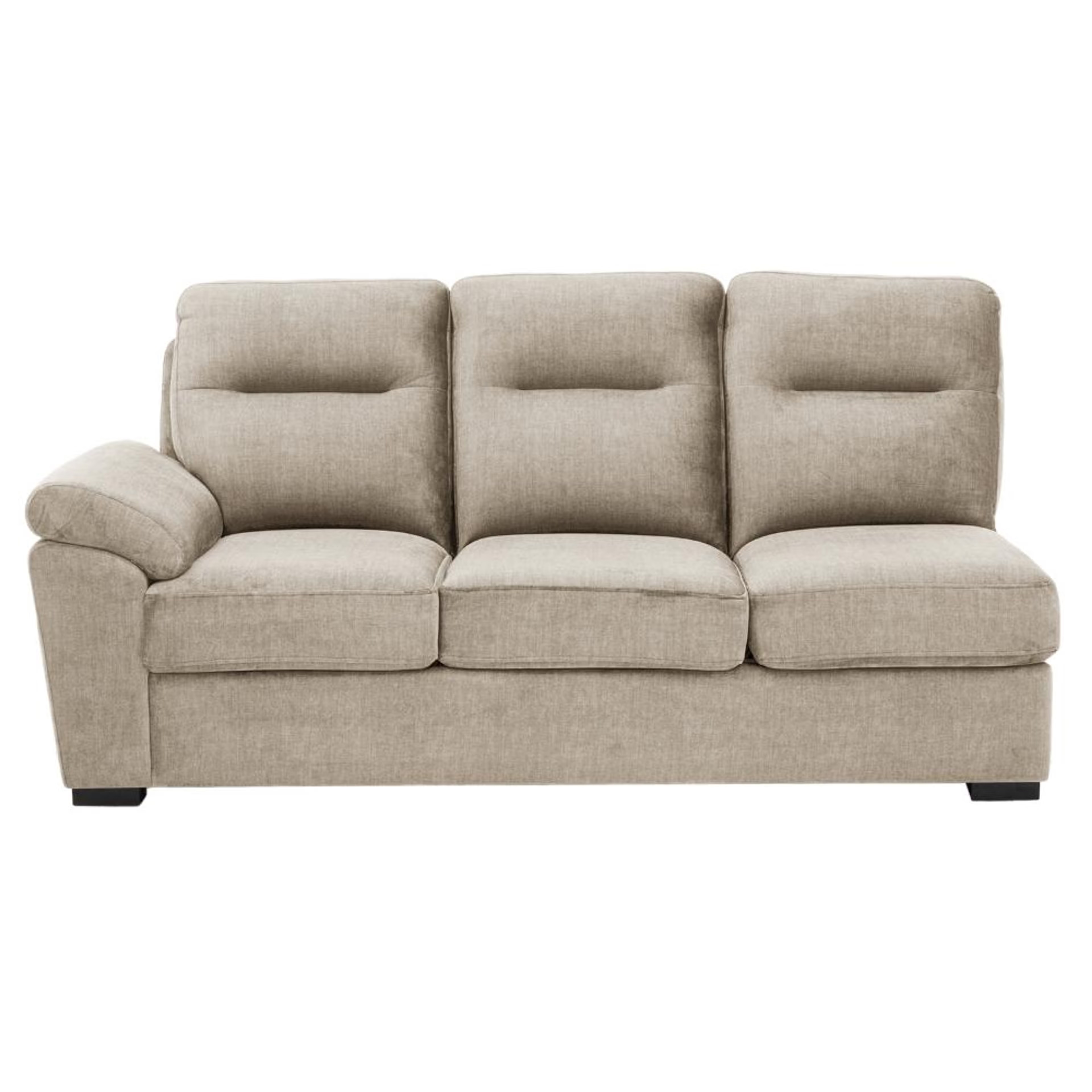 Home 27 Wakefit Lounger Plus Sofa - (3 Seater + Right Aligned Chaise) Sectional, Set (3 Seater + Right Aligned Chaise), Beige