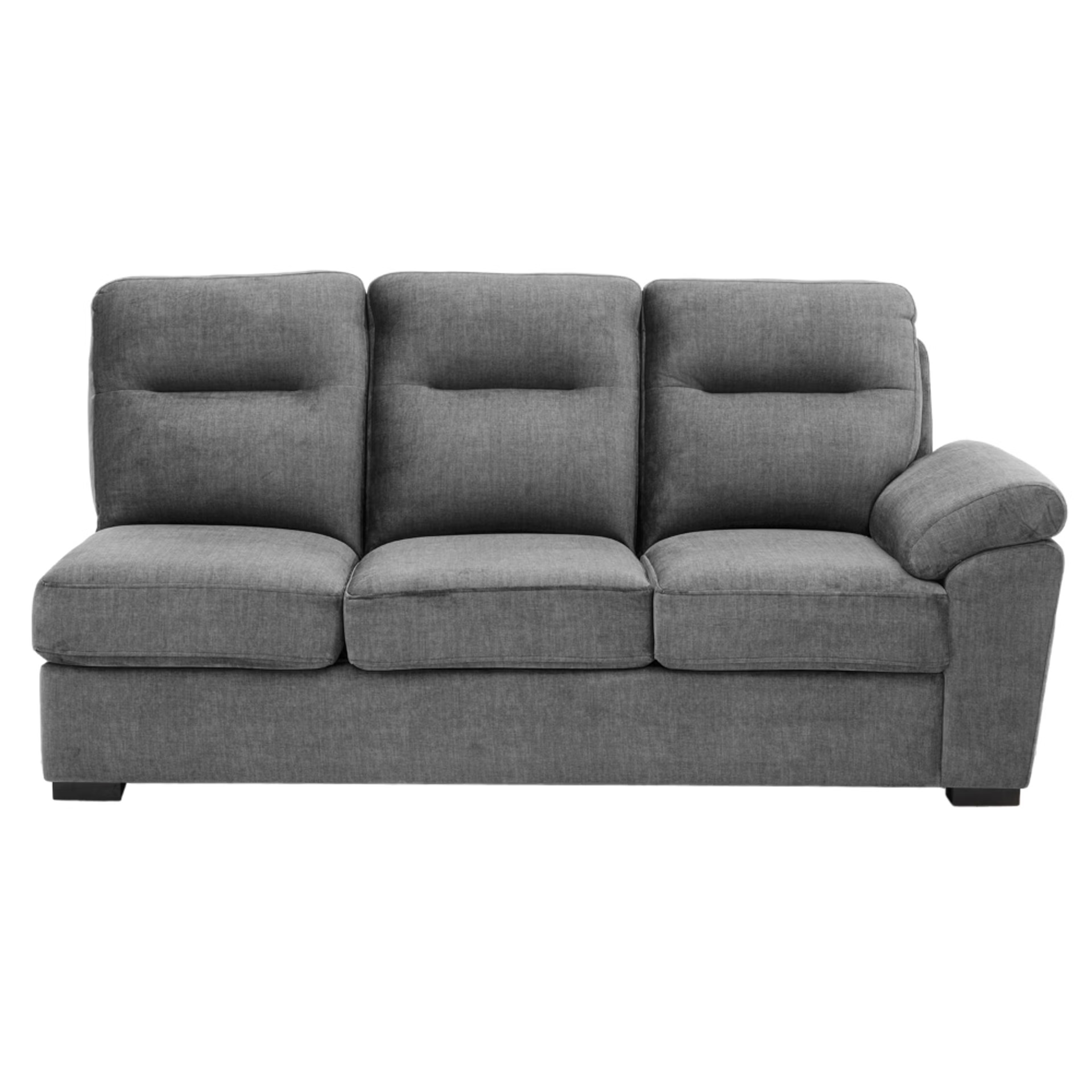 Home 38 Wakefit Lounger Plus Sofa - (3 Seater +Left Aligned Chaise) Sectional, Set (3 Seater + Left Aligned Chaise), Graphite