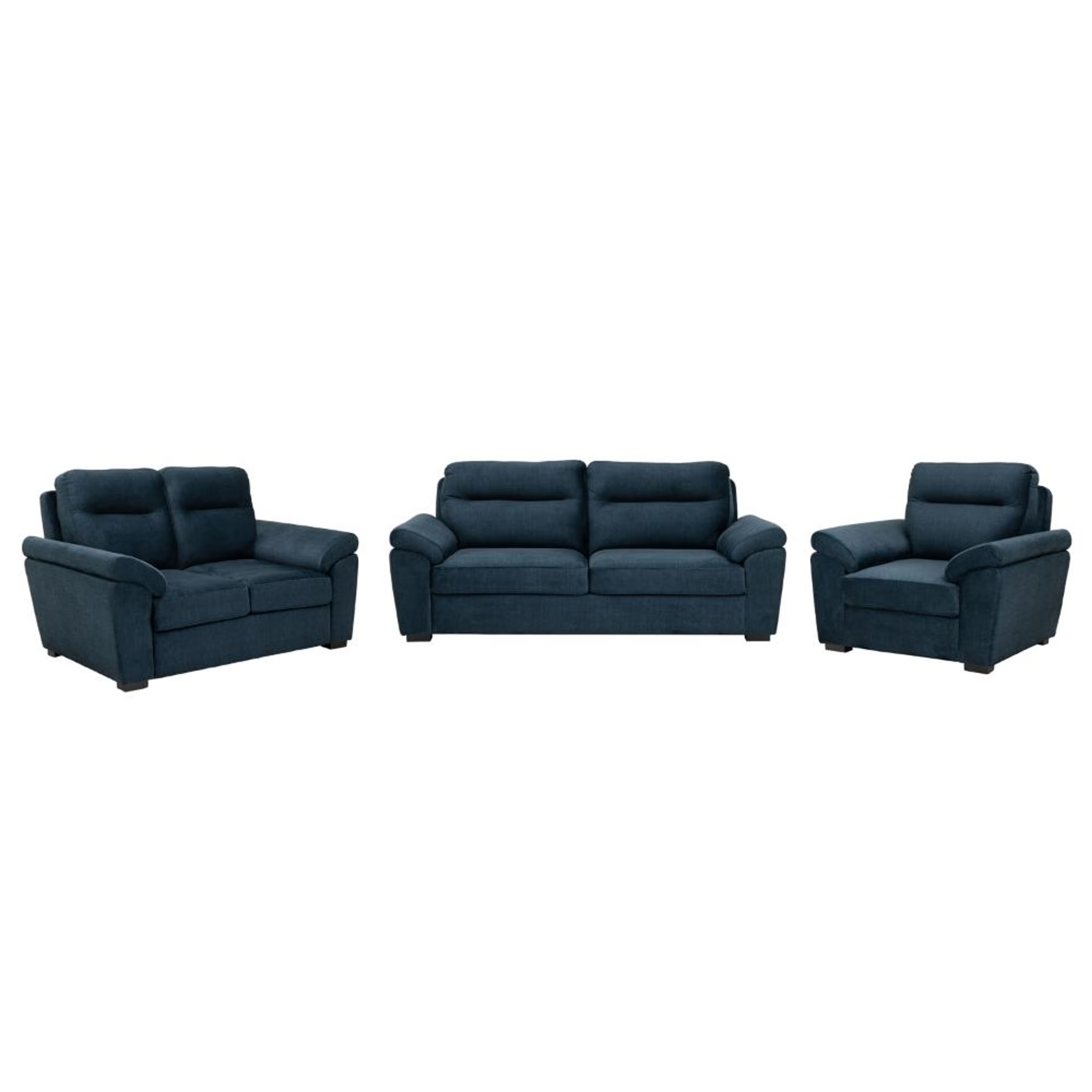 Wakefit Lounger Plus Sofa set (3+2+1) Seater Regular, Set (3+2+1), Deep Ocean