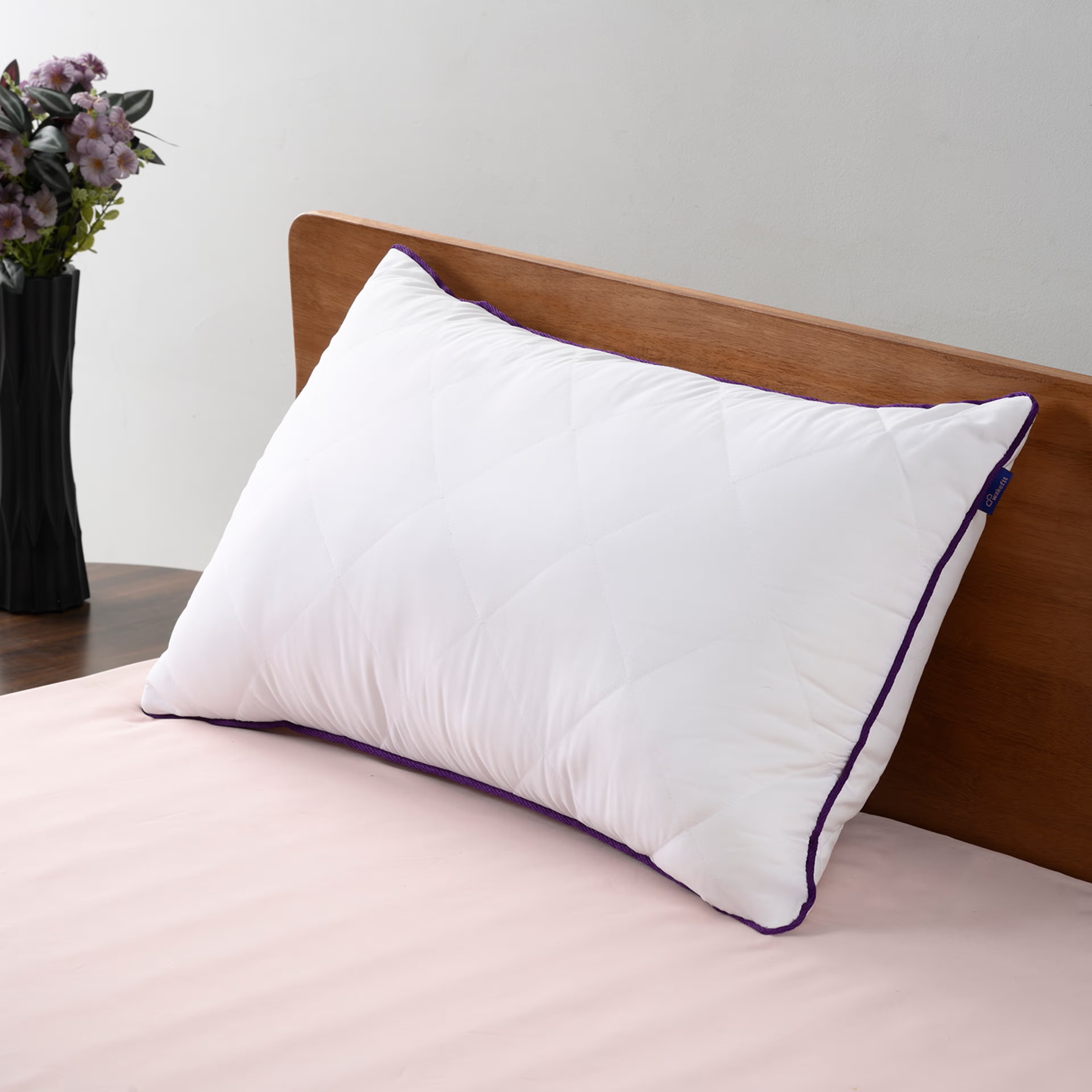 Quilted Sleeping Pillow | Breathable & Hypo-allergenic |Set of 1 | 27X16 inch | Soft & Fluffy | Microfibre&nbsp;Pillow&nbsp;| White Set of 1