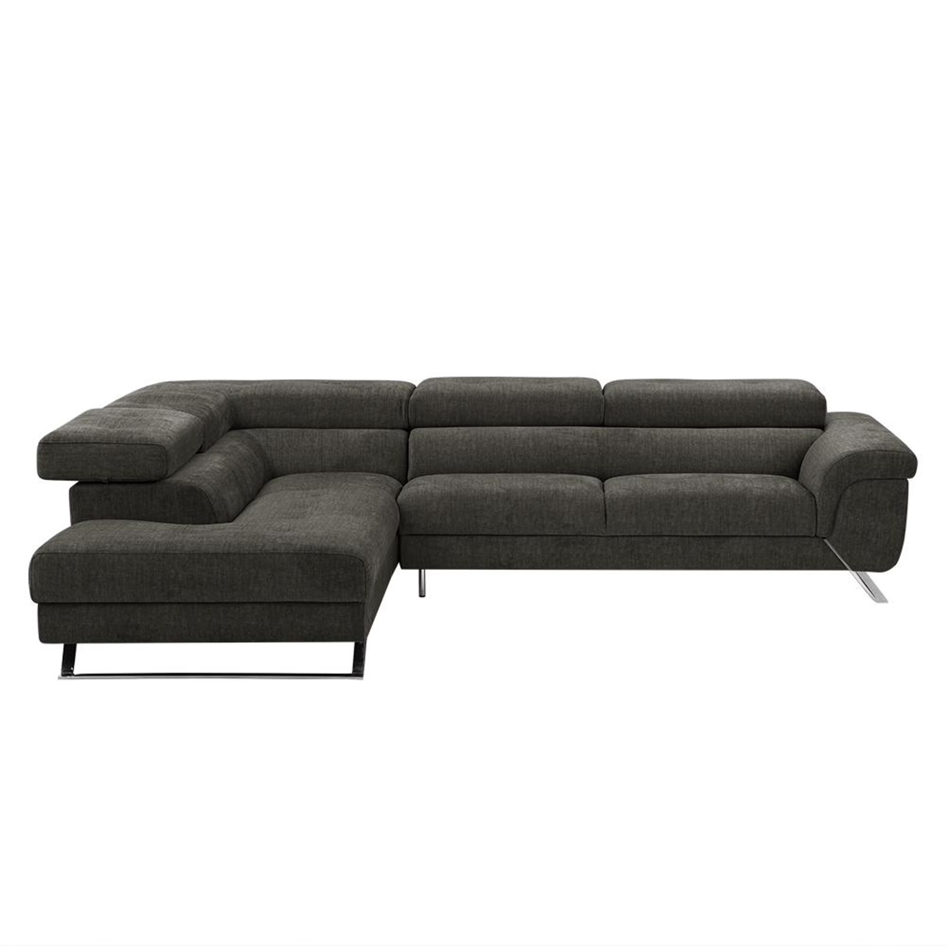 Home 35 Wakefit Comoros Corner L Shape Sofa (3 Seater + Left Aligned Chaise) Set (3 Seater + Left Aligned Chaise), Graphite