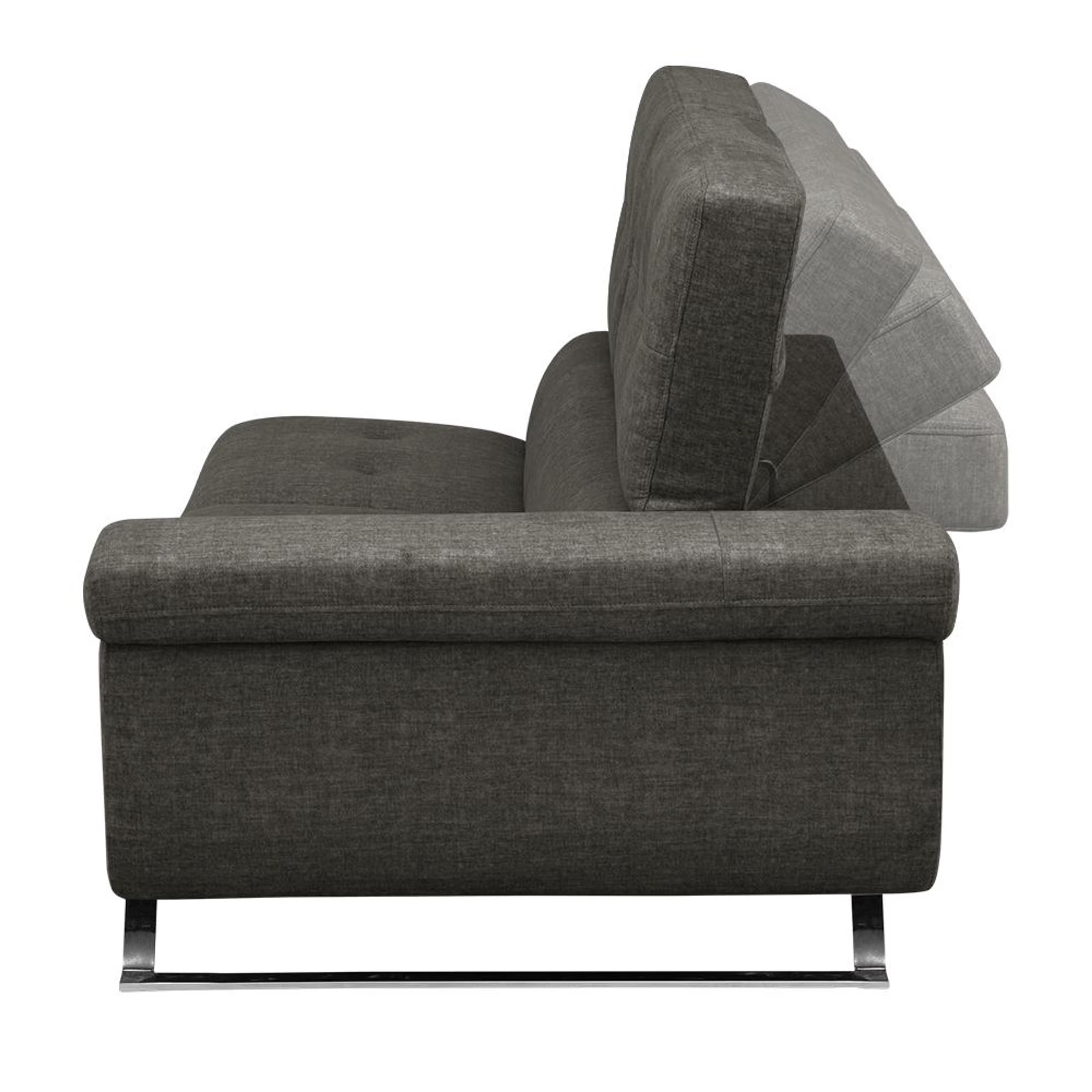 Home 36 Wakefit Comoros Corner L Shape Sofa (3 Seater + Left Aligned Chaise) Set (3 Seater + Left Aligned Chaise), Graphite