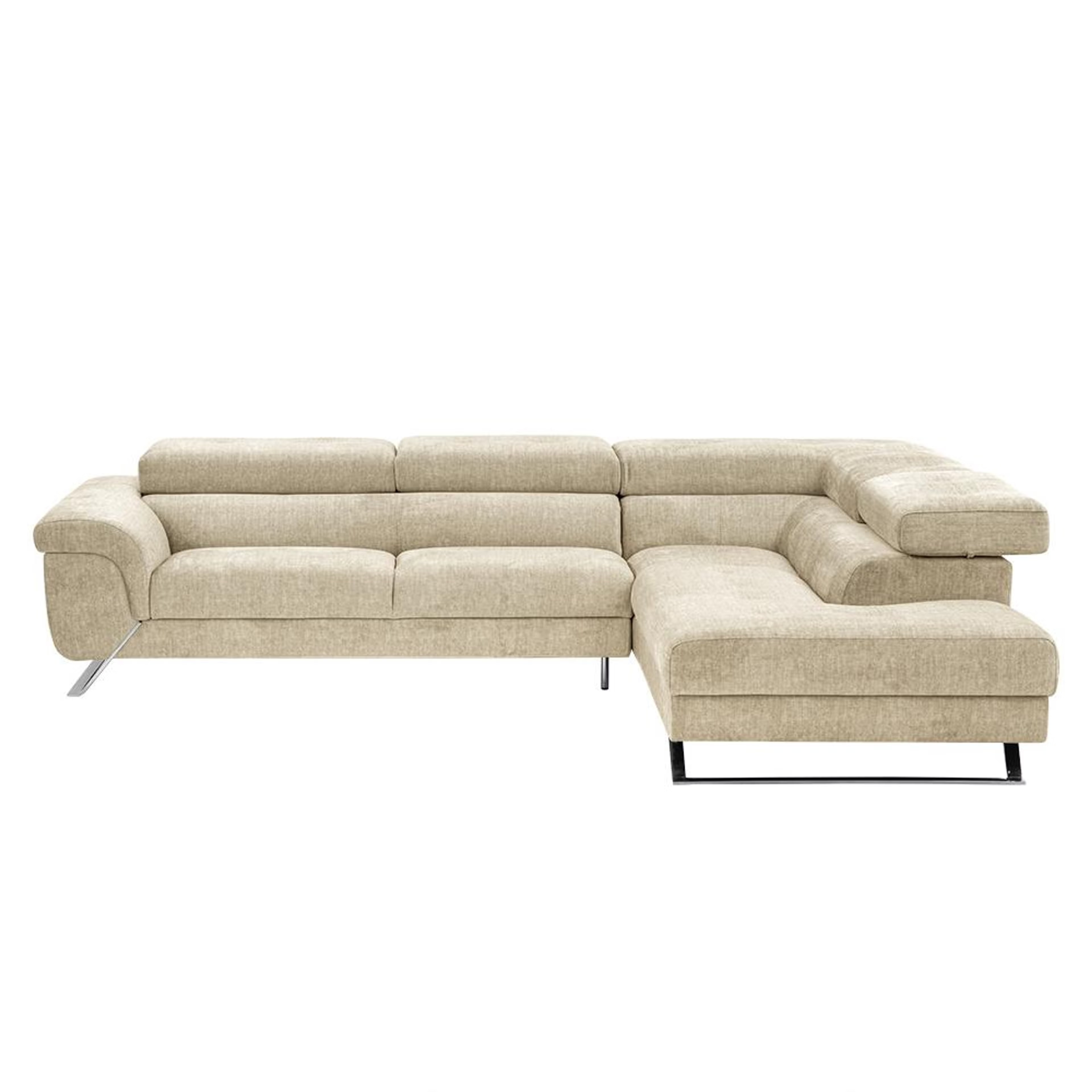 Home 35 Wakefit Comoros Corner L Shape Sofa (3 Seater + Right Aligned Chaise) Set (3 Seater + Right Aligned Chaise), Beige