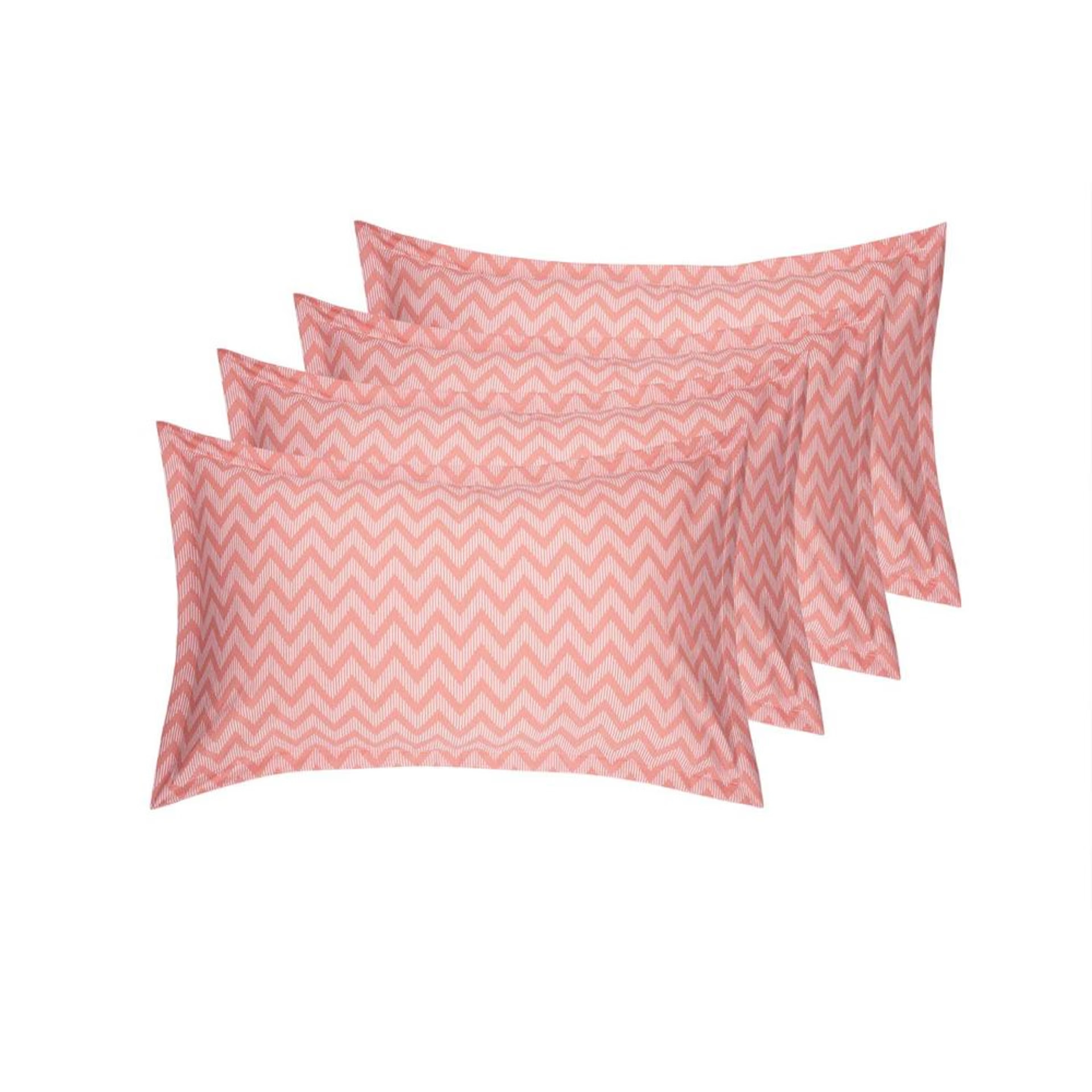 100% Cotton Pillow Cover | Standard Size 27x18 Inch | Set Of 4 | 160 TC | Bekky Standard, Set of 4, Cotton, Bekky