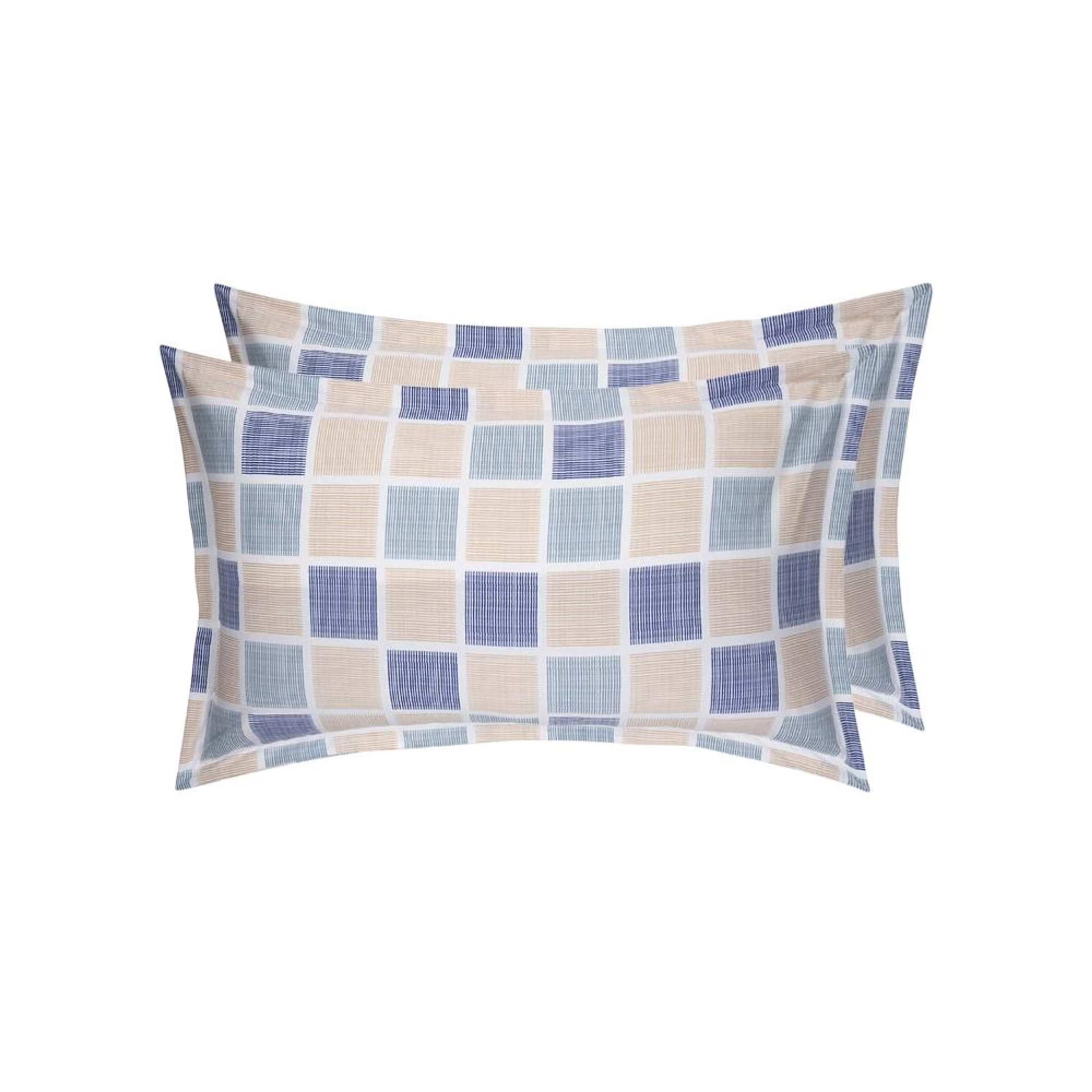 100% Cotton Pillow Cover | Standard Size 27x18 Inch | Set Of 2 | 160 TC | Chekkers Standard, Set of 2, Cotton, Chekkers