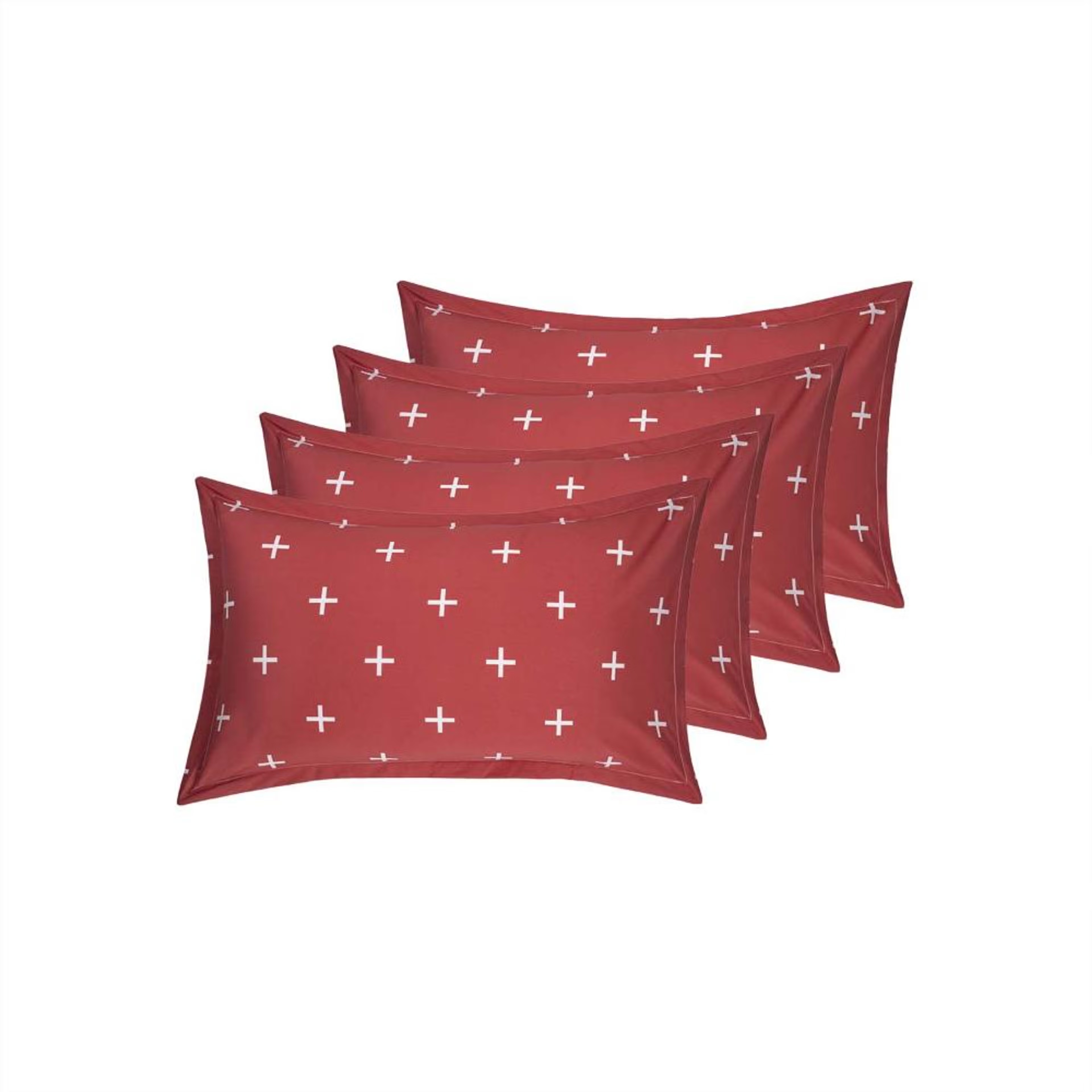 Home 46 100% Cotton Pillow Cover | Standard Size 27x18 Inch | Set Of 4 | 160 TC | Color Play Standard, Set of 4, Cotton, Colour Play