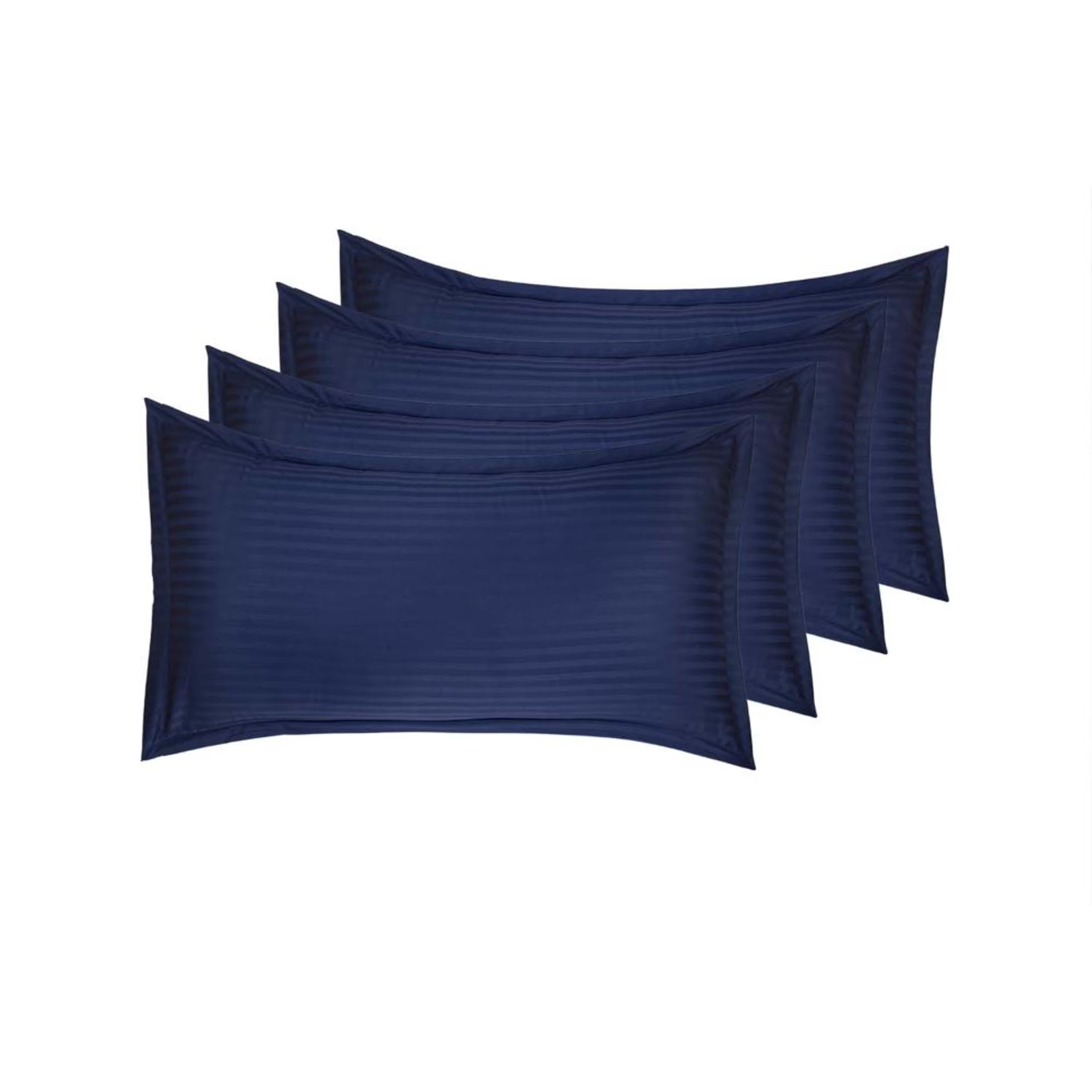 Home 43 100% Cotton Pillow Cover | Standard Size 27x18 Inch | Set Of 4 | 160 TC | Estate Blue Standard, Set of 4, Cotton, Estate Blue