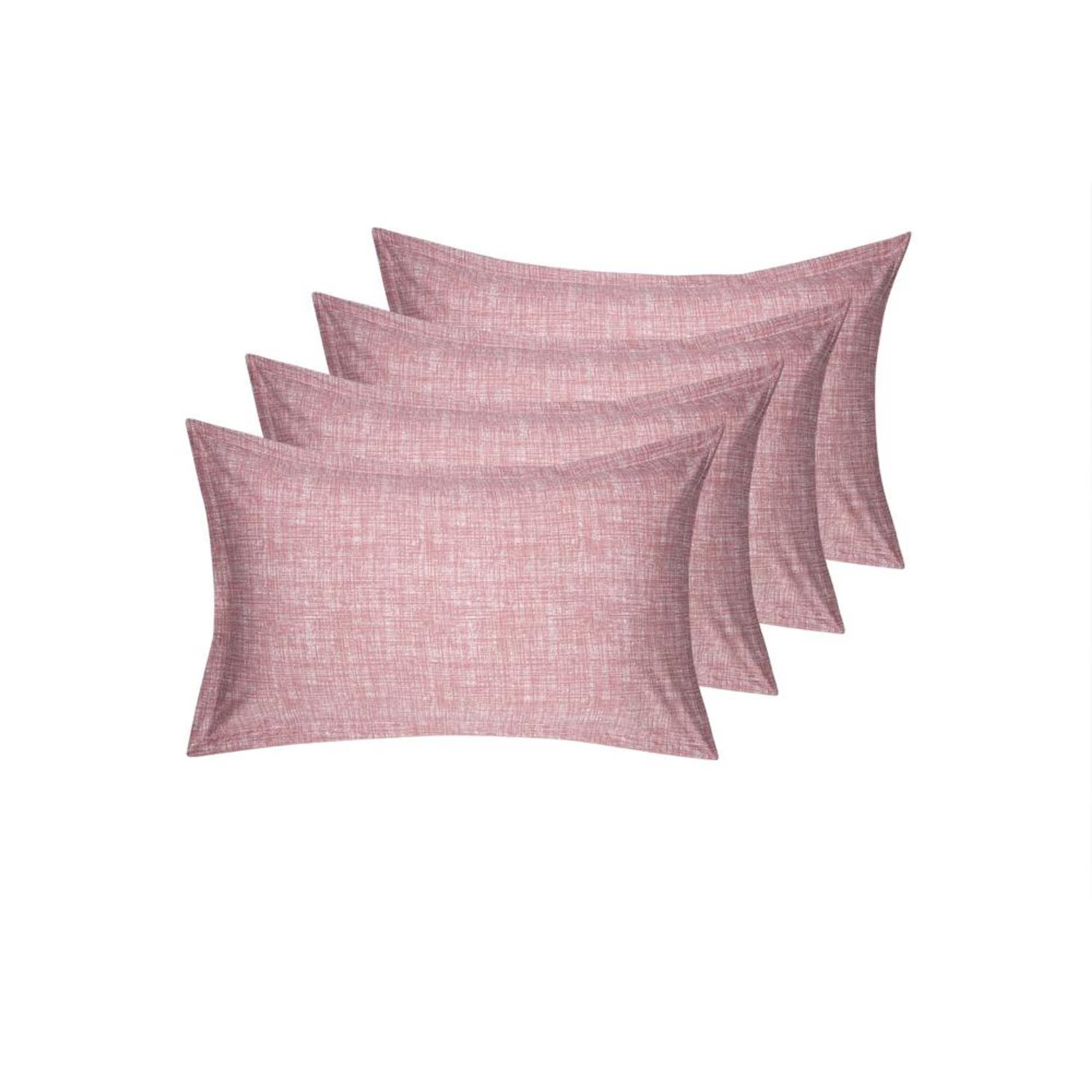 100% Cotton Pillow Cover | Standard Size 27x18 Inch | Set Of 4 | 160 TC | Florenza Standard, Set of 4, Cotton, Florenza