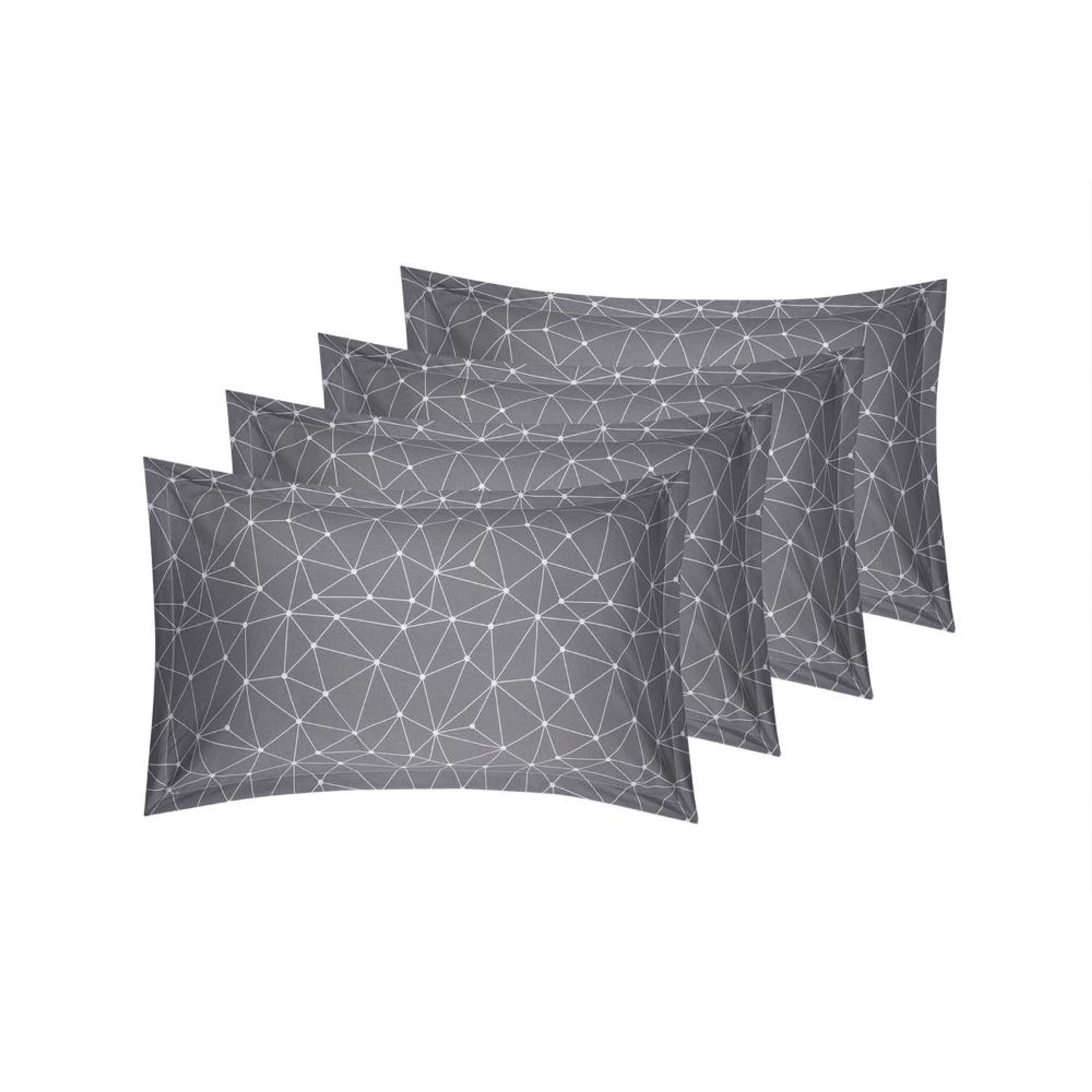100% Cotton Pillow Cover | Standard Size 27x18 Inch | Set Of 4 | 160 TC | Mario Standard, Set of 4, Cotton, Mario