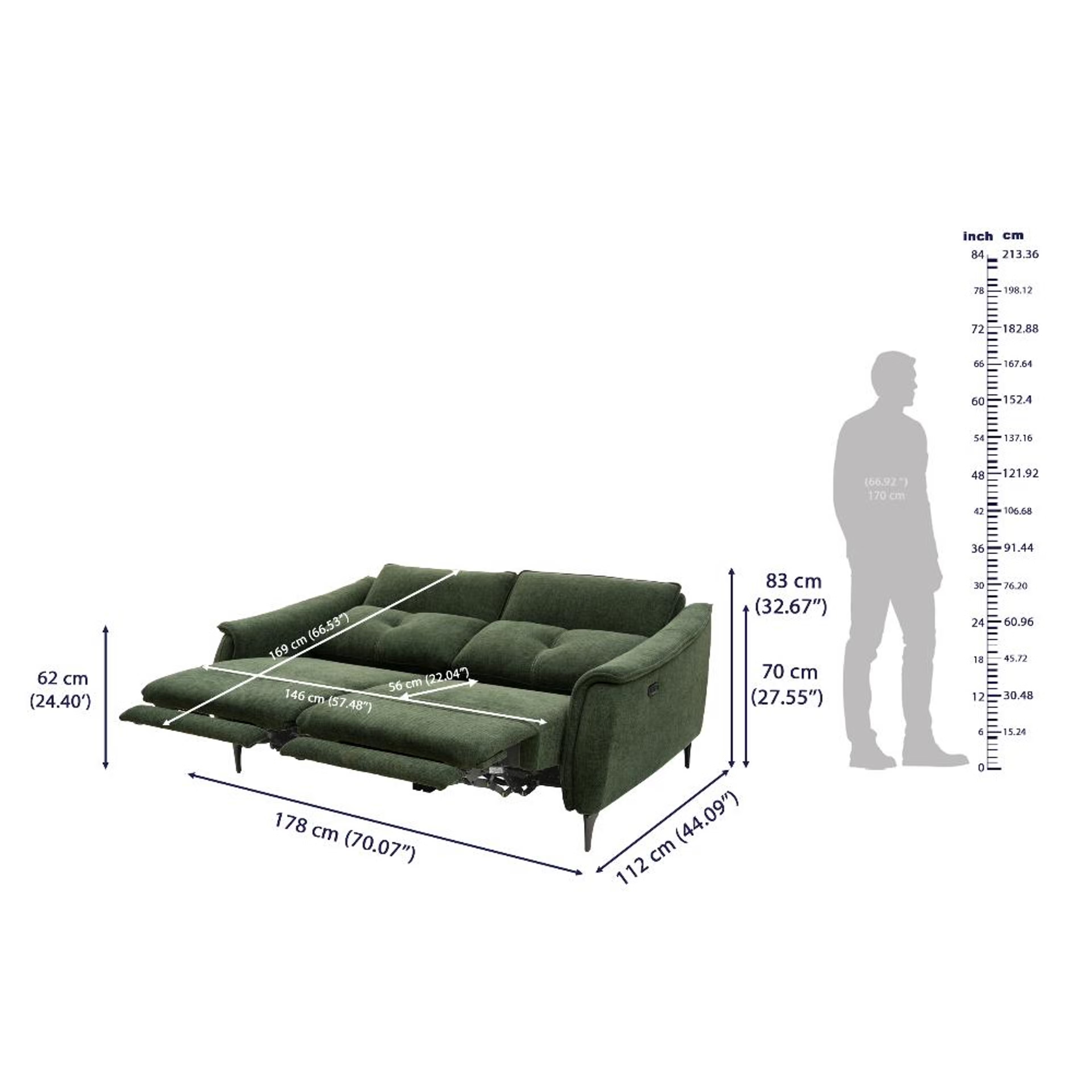 Wakefit Curacao Sofa With Motion - Two Seater Regular, With Motion, Two Seater, Green 10 Wakefit Curacao Sofa With Motion - Two Seater Regular, With Motion, Two Seater, Green