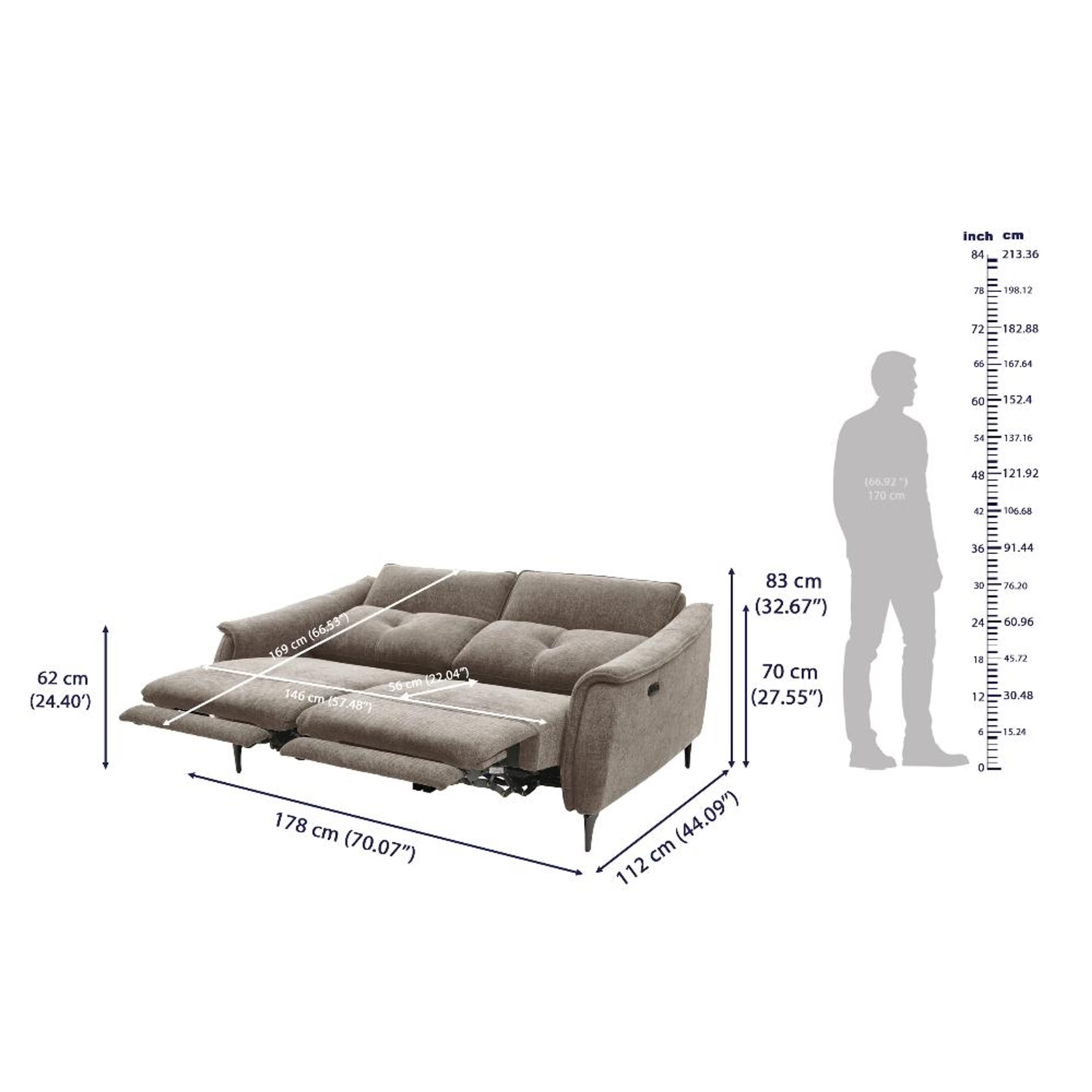 Wakefit Curacao Sofa With Motion - Two Seater Regular, With Motion, Two Seater, Taupe 10 Wakefit Curacao Sofa With Motion - Two Seater Regular, With Motion, Two Seater, Taupe