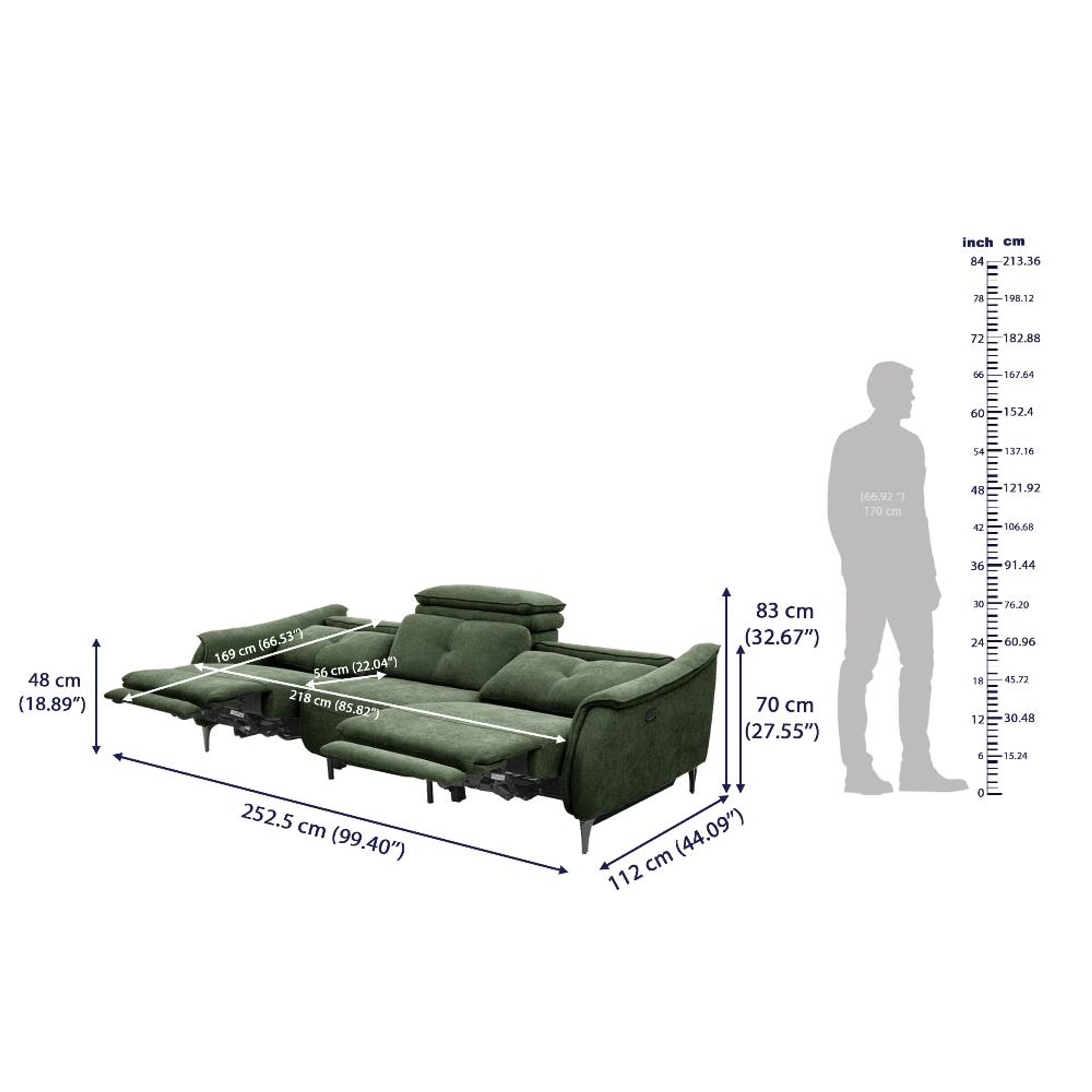 Wakefit Curacao With Motion Sofa Set (3+2) Seater Regular, With Motion, Set (3+2), Green 9 Wakefit Curacao With Motion Sofa Set (3+2) Seater Regular, With Motion, Set (3+2), Green