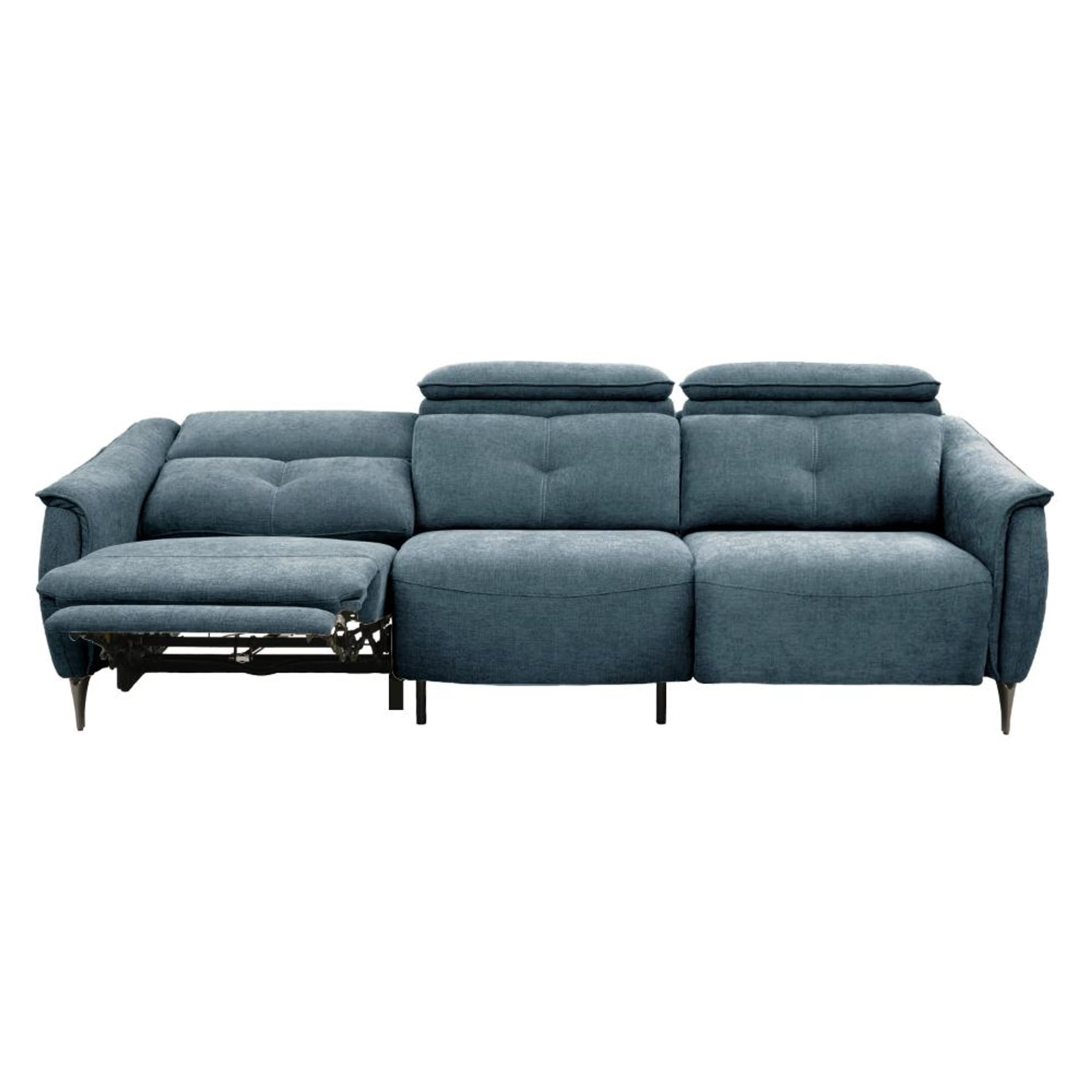 Home 38 Wakefit Curacao Sofa With Motion - Three Seater Regular, With Motion, Three Seater with Left Motion, Blue