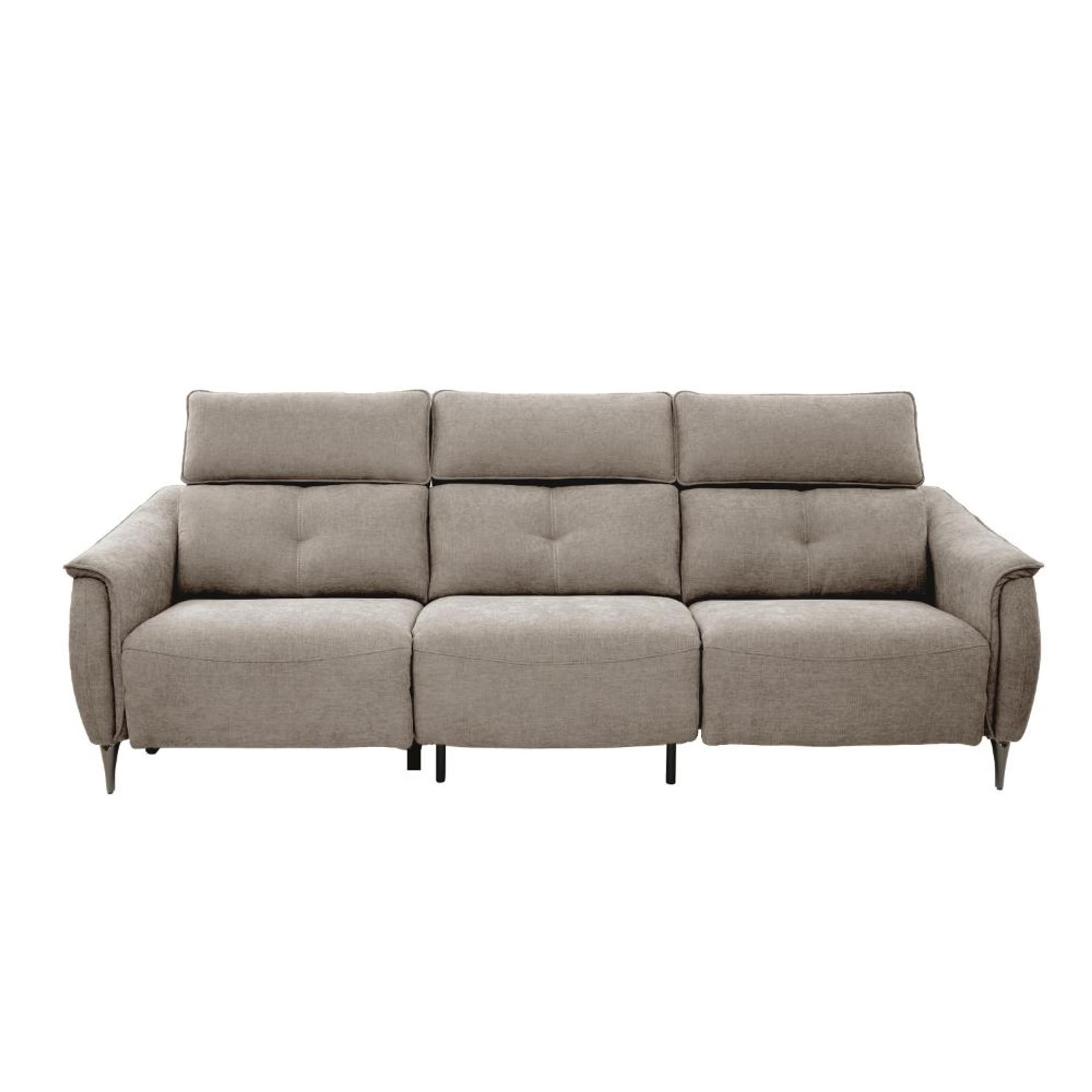 Wakefit Curacao Sofa With Motion - Three Seater Regular, With Motion, Three Seater with Left Motion, Taupe