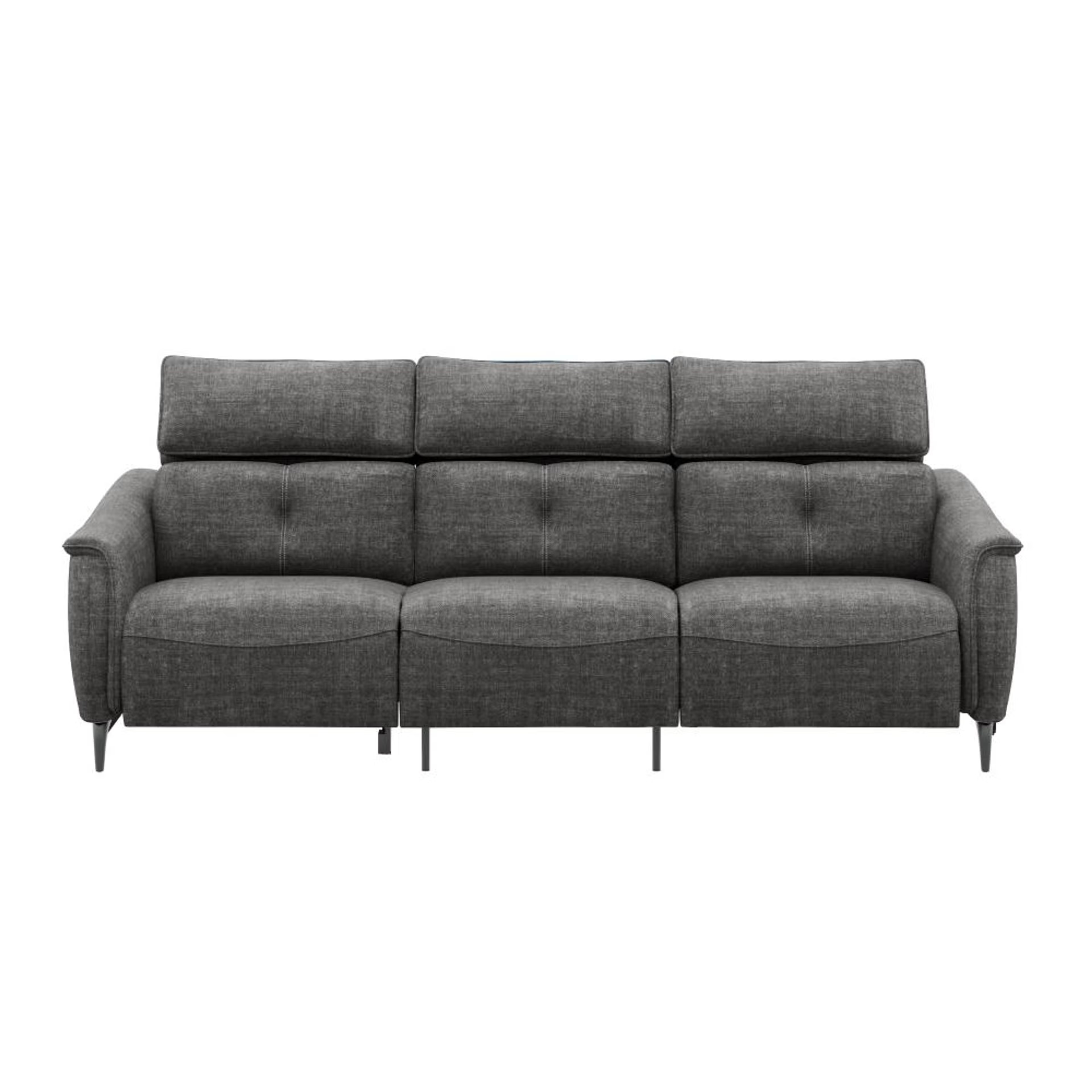 Wakefit Curacao Sofa With Motion - Three Seater Regular, With Motion, Three Seater with Left Motion, Graphite