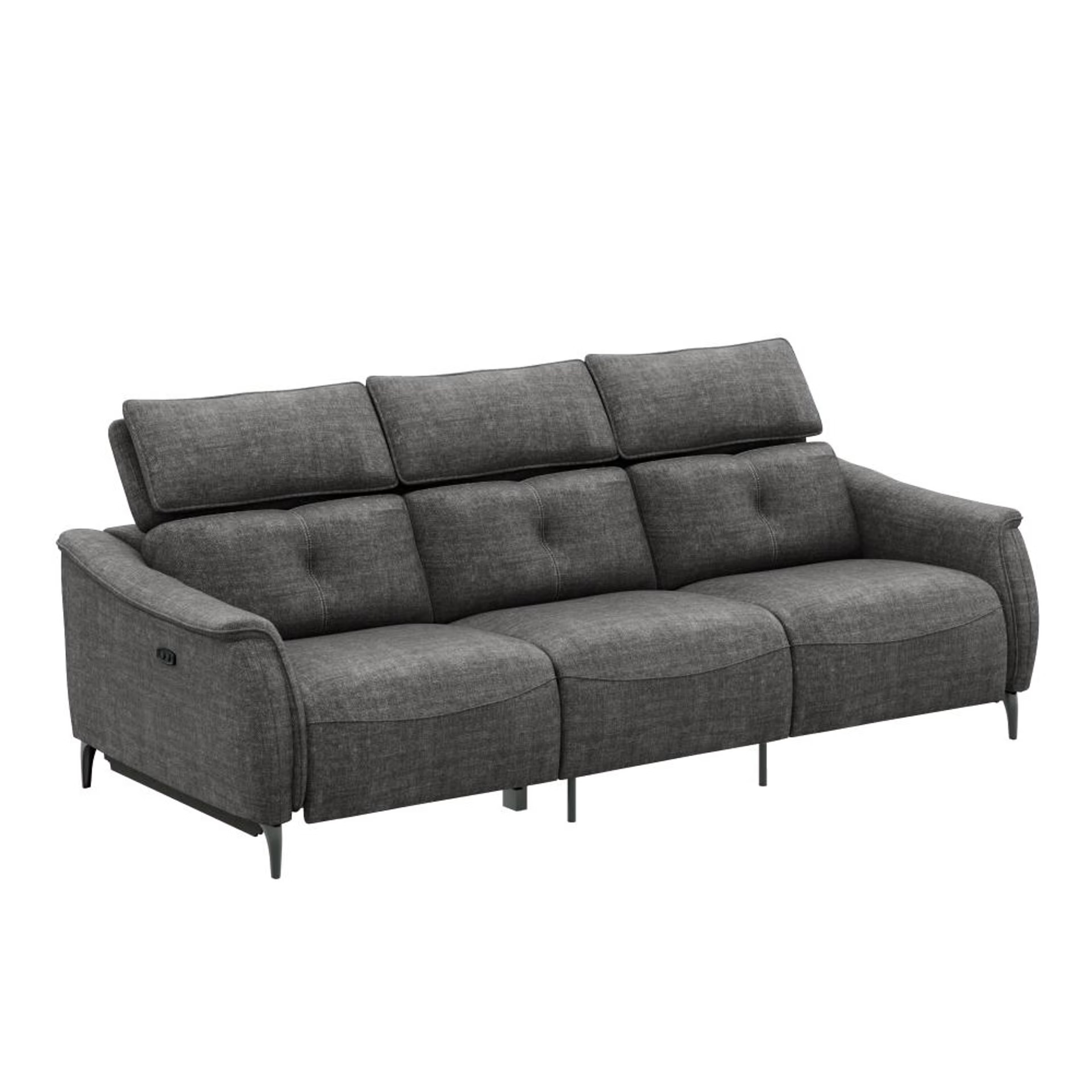 Wakefit Curacao Sofa With Motion - Three Seater Regular, With Motion, Three Seater with Left Motion, Graphite 4 Wakefit Curacao Sofa With Motion - Three Seater Regular, With Motion, Three Seater with Left Motion, Graphite