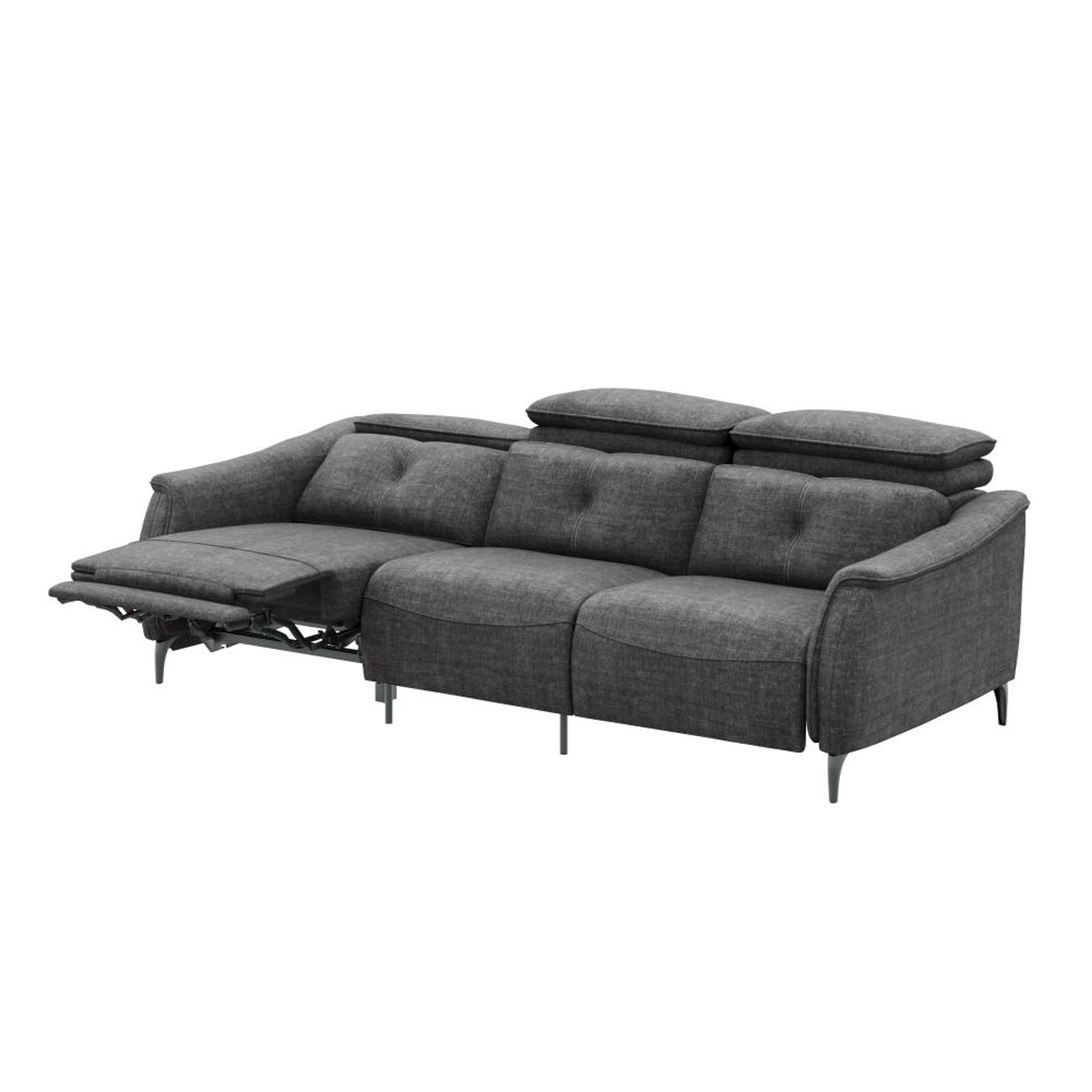 Wakefit Curacao Sofa With Motion - Three Seater Regular, With Motion, Three Seater with Left Motion, Graphite 5 Wakefit Curacao Sofa With Motion - Three Seater Regular, With Motion, Three Seater with Left Motion, Graphite