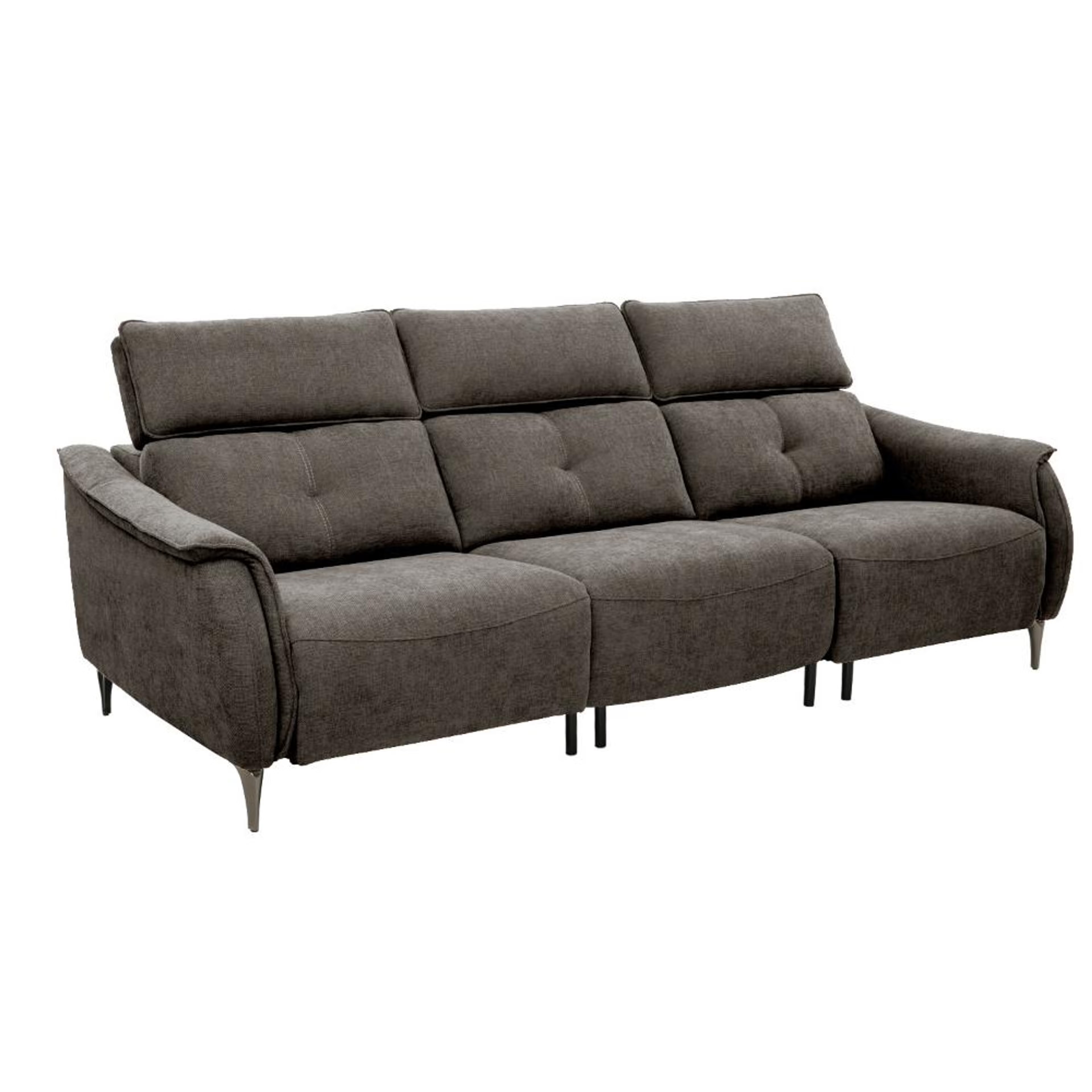 Wakefit Curacao Sofa Without Motion - Three Seater Regular, Without Motion, Three Seater, Brown