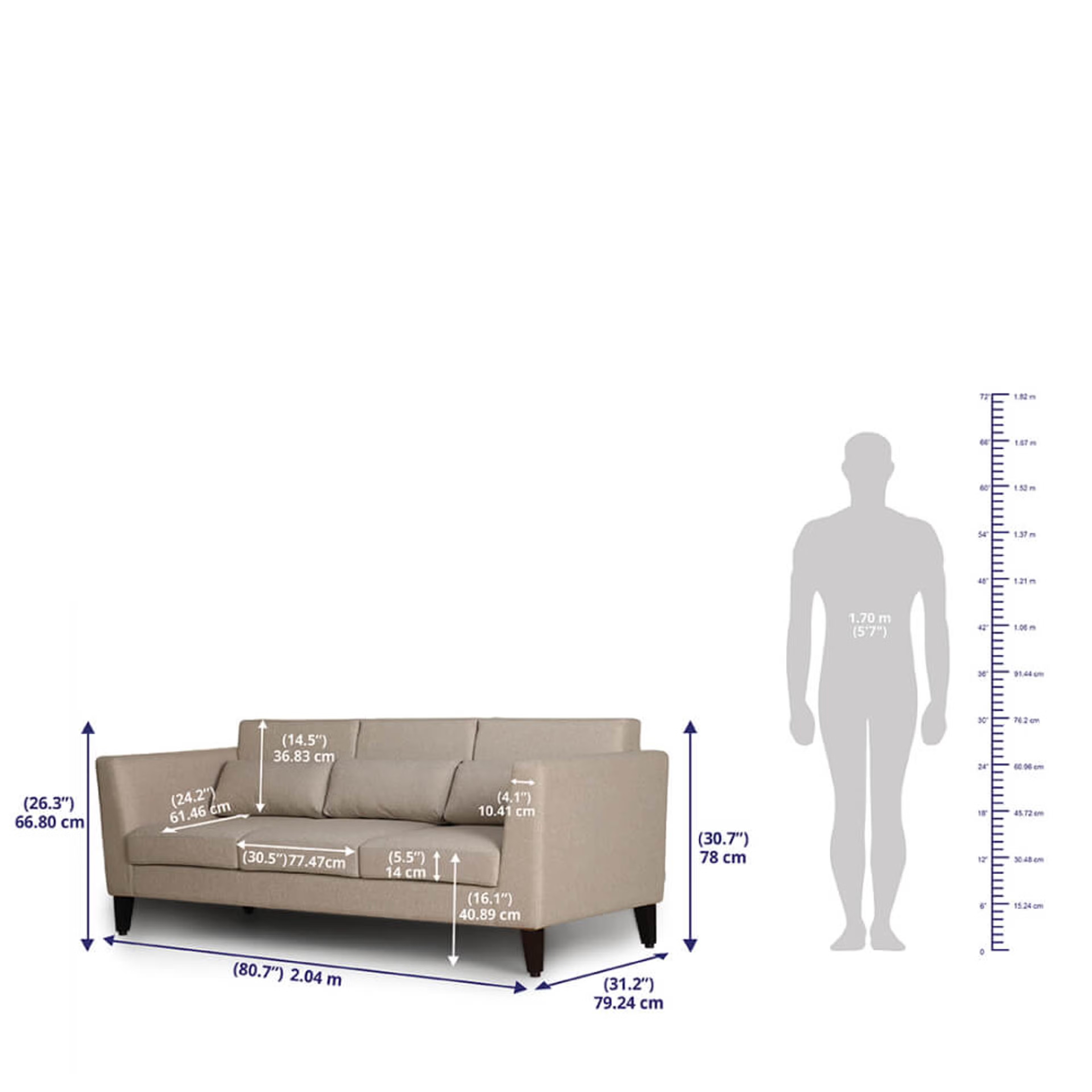 Wakefit SnoozePro Sofa Set (3+2) Regular, 3 Seater + 2 Seater, Omega Pearl 7 Wakefit SnoozePro Sofa Set (3+2) Regular, 3 Seater + 2 Seater, Omega Pearl