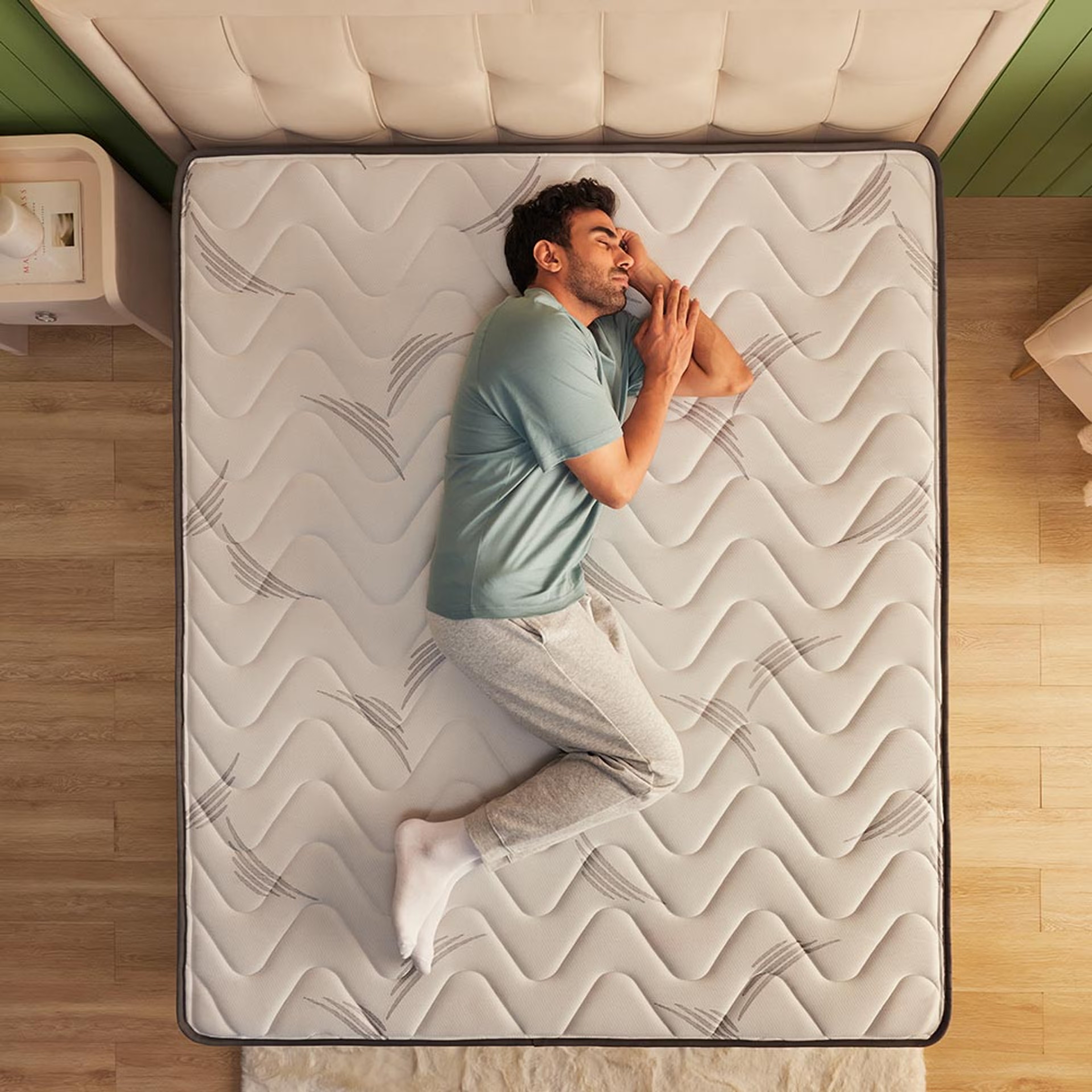Home 32 Wakefit Elevate Pocket Spring Mattress with Memory Foam Diwan - 75" x 48" x 6" - 1.91m x 1.22m x 15.2cm