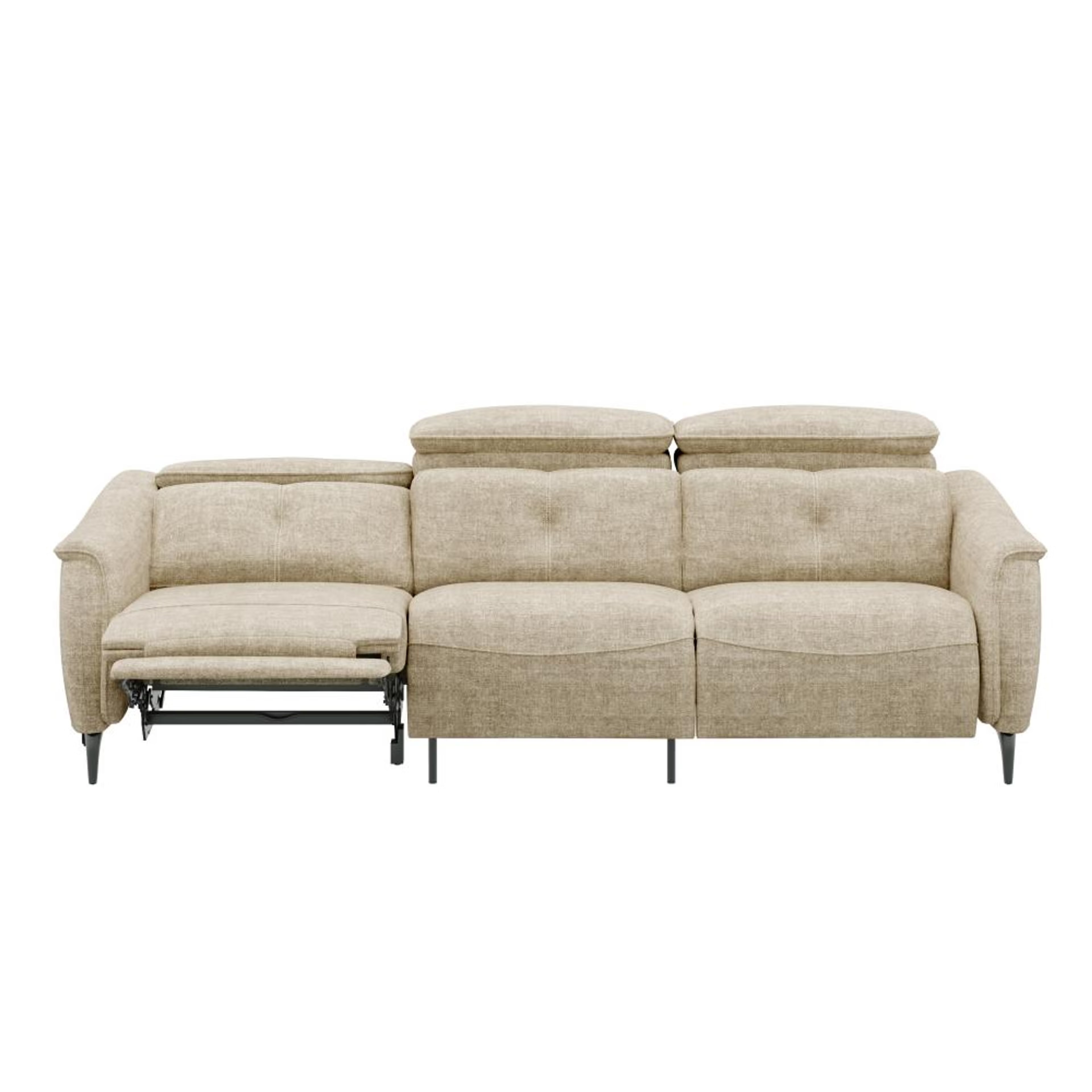 Home 41 Wakefit Curacao With Motion Sofa Set (3+2) Seater Regular, With Motion, Set (3+2 Left Motion), Beige