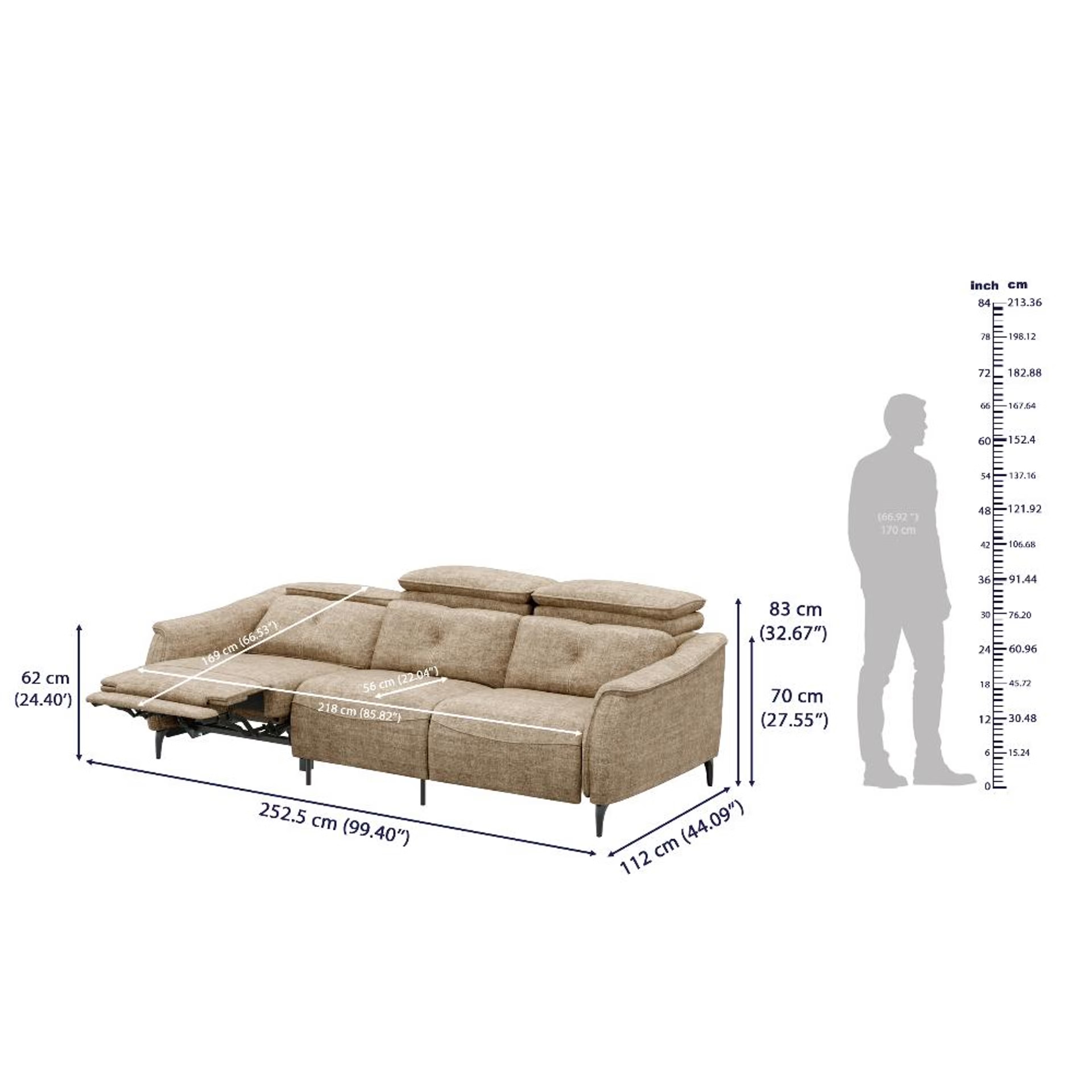 Wakefit Curacao With Motion Sofa Set (3+2) Seater Regular, With Motion, Set (3 Left + 2 Right Seater), Taupe 9 Wakefit Curacao With Motion Sofa Set (3+2) Seater Regular, With Motion, Set (3 Left + 2 Right Seater), Taupe