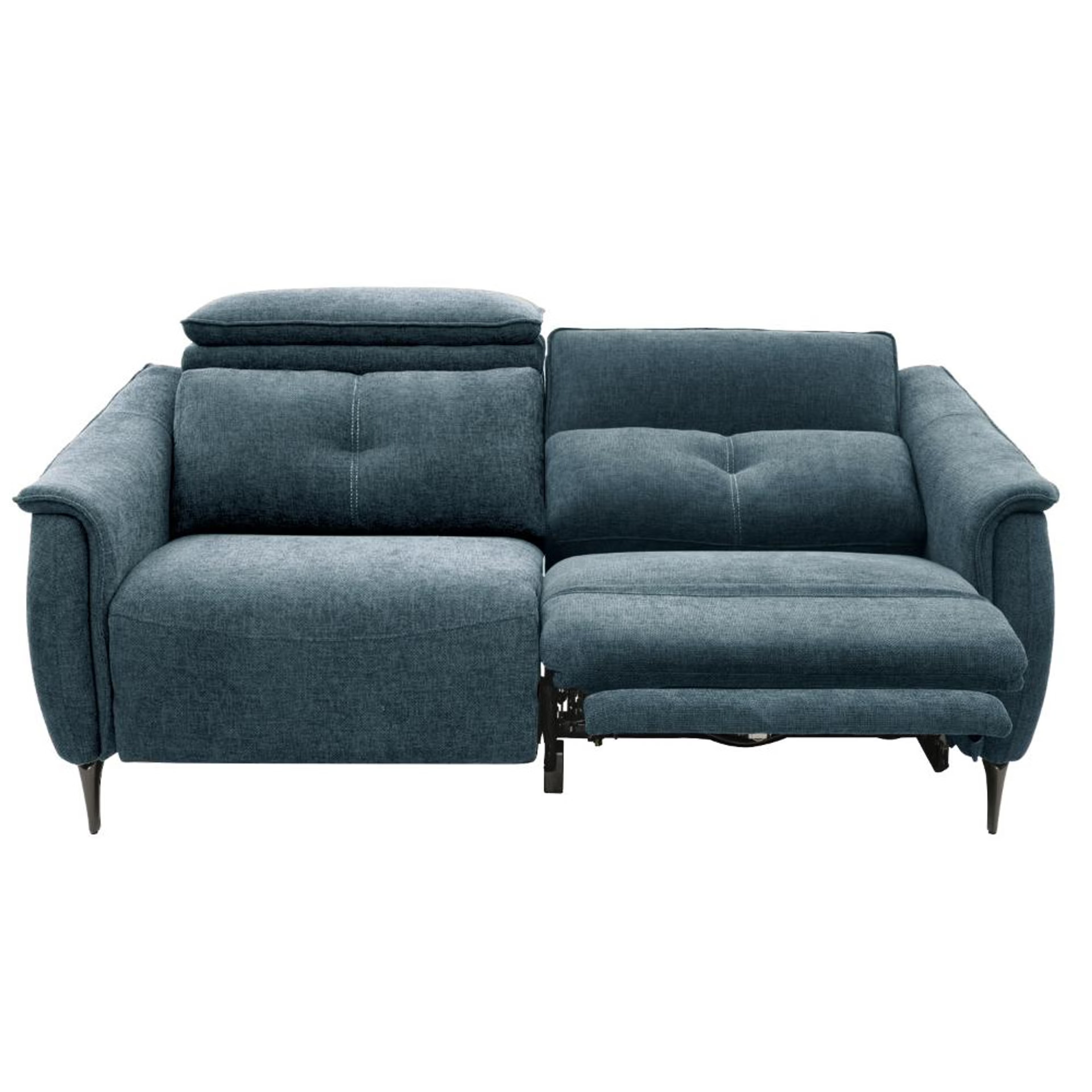 Wakefit Curacao Sofa With Motion - Two Seater Regular, With Motion, Two Seater with Right Motion, Blue