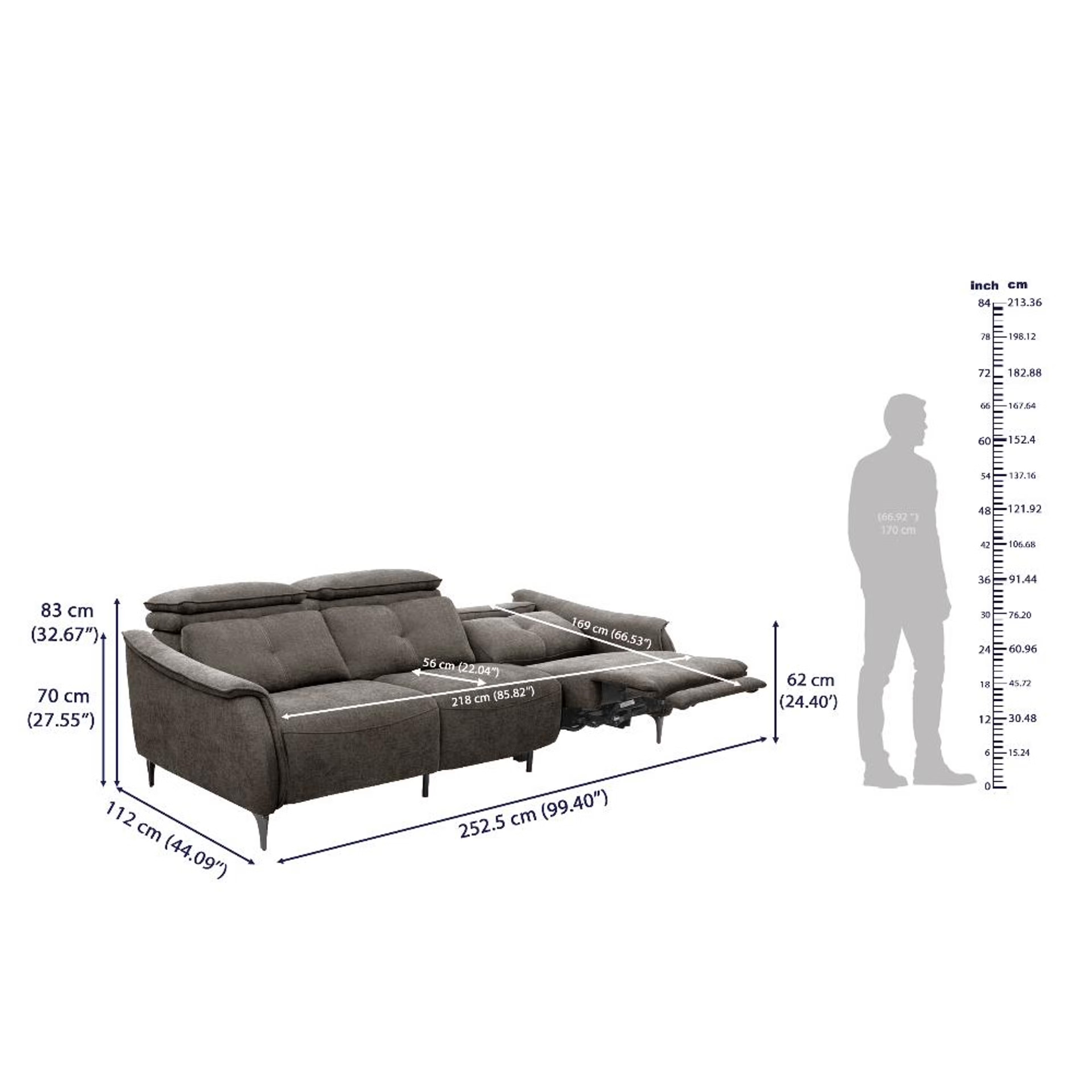 Wakefit Curacao With Motion Sofa Set (3+2) Seater Regular, With Motion, Set (3 Right + 2 Left Seater), Grey 9 Wakefit Curacao With Motion Sofa Set (3+2) Seater Regular, With Motion, Set (3 Right + 2 Left Seater), Grey