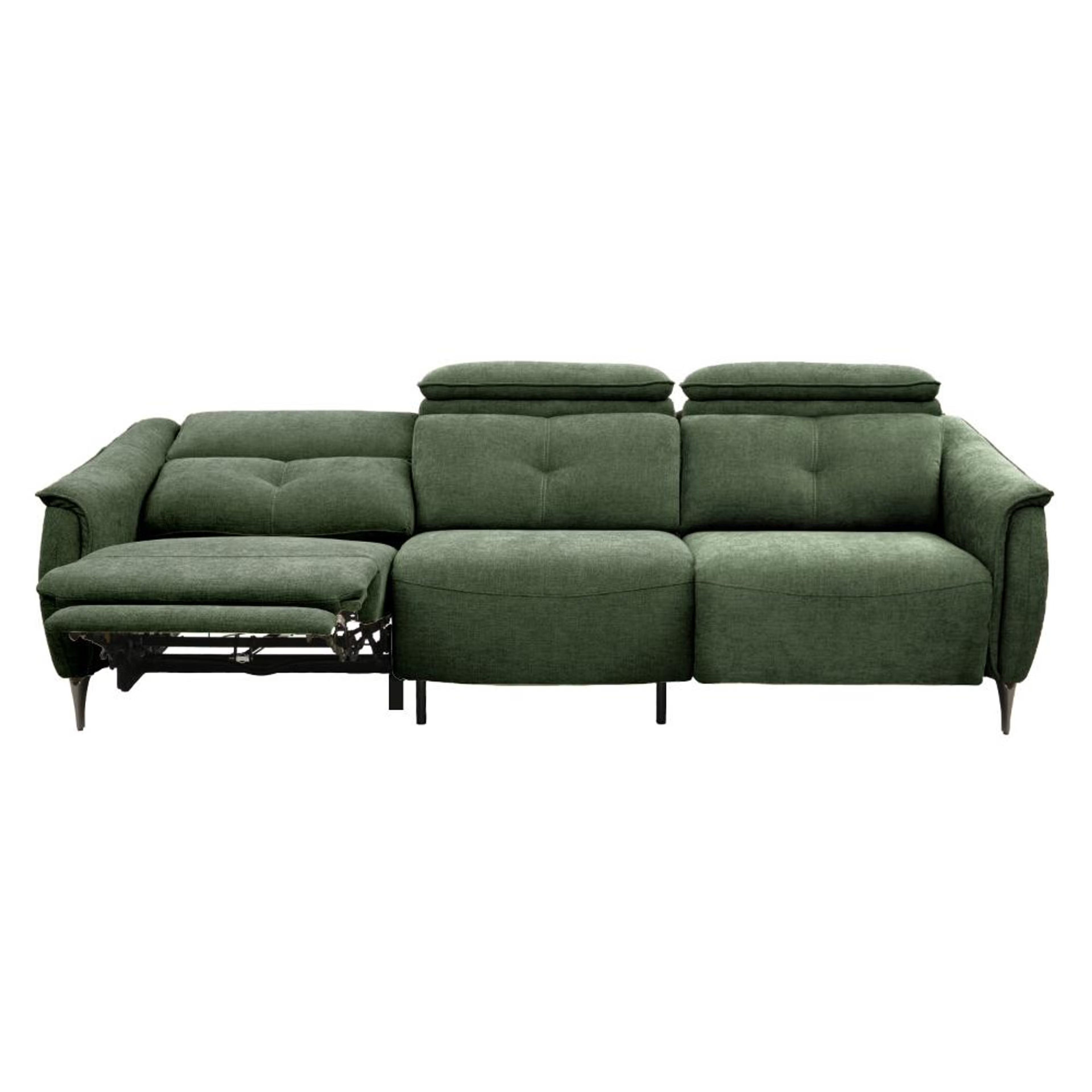 Home 43 Wakefit Curacao With Motion Sofa Set (3+2) Seater Regular, With Motion, Set (3 Left + 2 Right Seater), Green