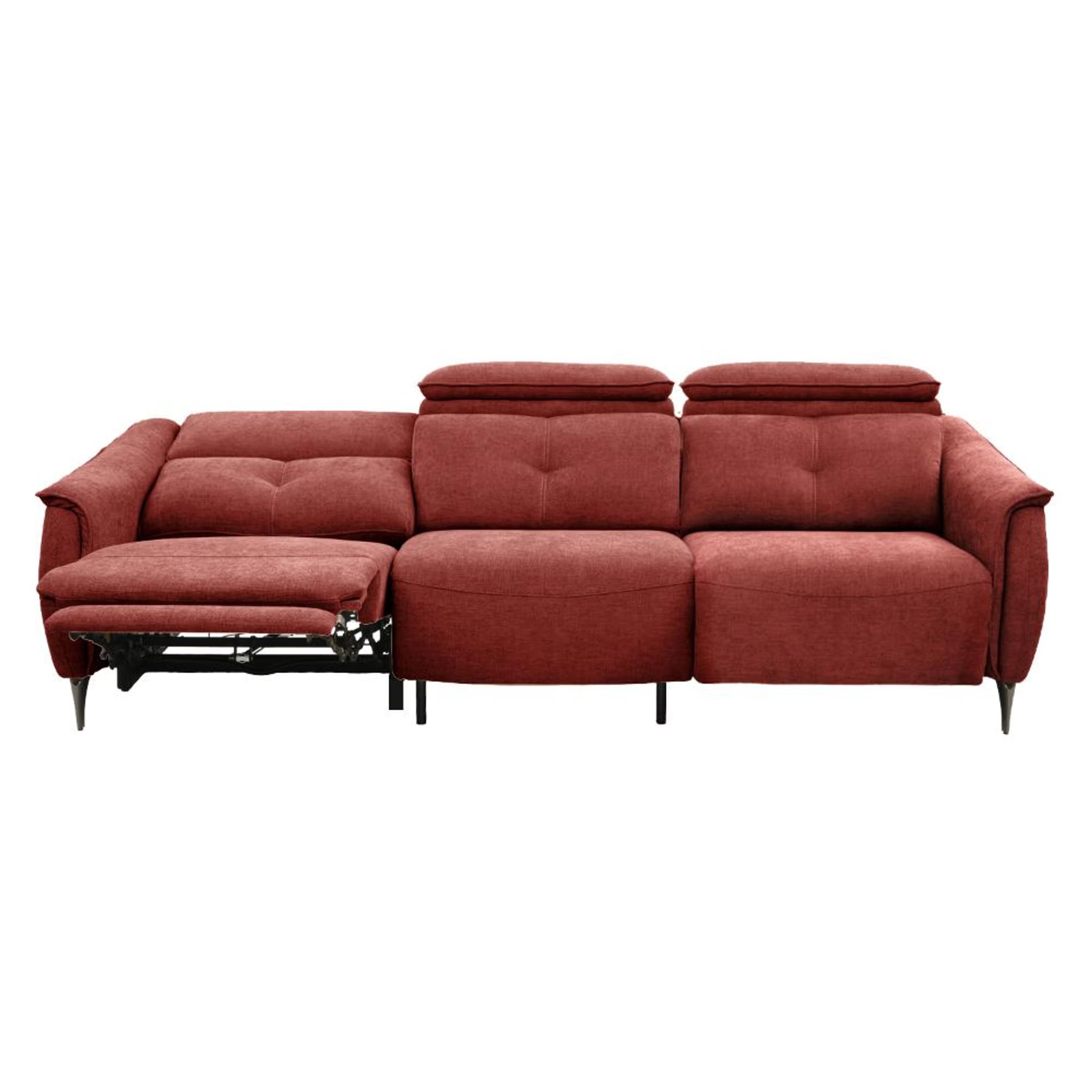 Home 41 Wakefit Curacao With Motion Sofa Set (3+2) Seater Regular, With Motion, Set (3+2 Left Motion), Maroon