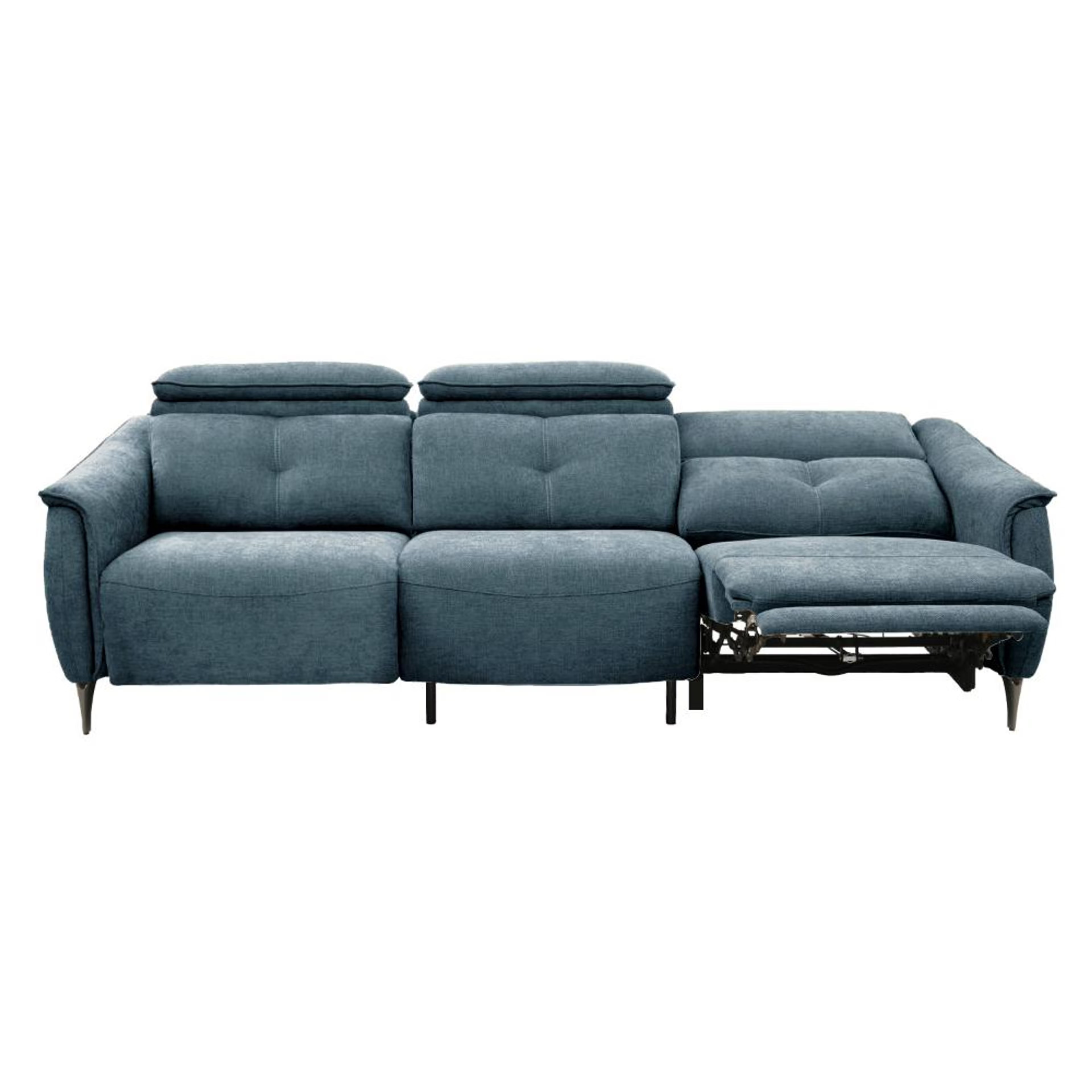 Home 43 Wakefit Curacao With Motion Sofa Set (3+2) Seater Regular, With Motion, Set (3 Right + 2 Left Seater), Blue
