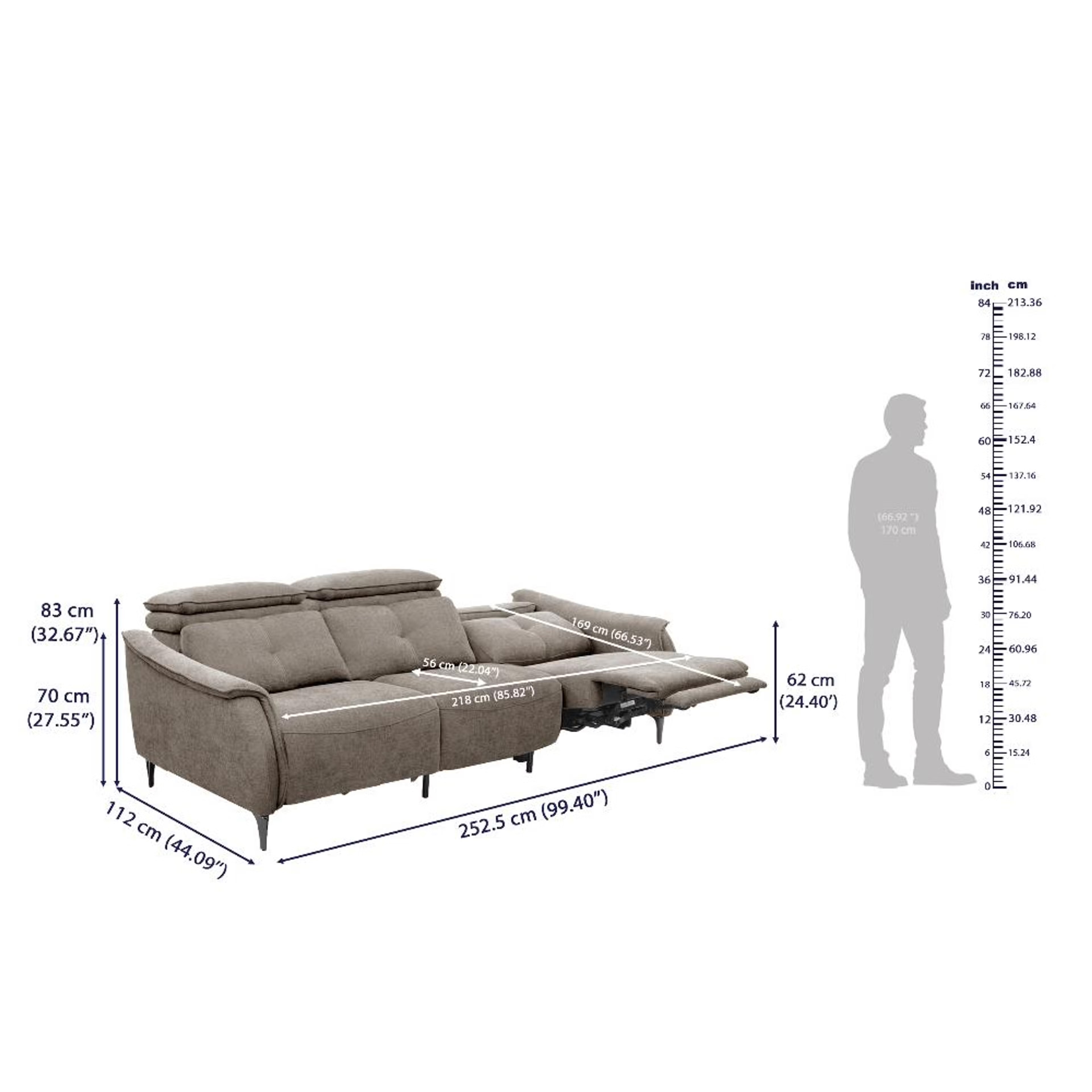 Wakefit Curacao With Motion Sofa Set (3+2) Seater Regular, With Motion, Set (3 Right + 2 Left Seater), Taupe 9 Wakefit Curacao With Motion Sofa Set (3+2) Seater Regular, With Motion, Set (3 Right + 2 Left Seater), Taupe