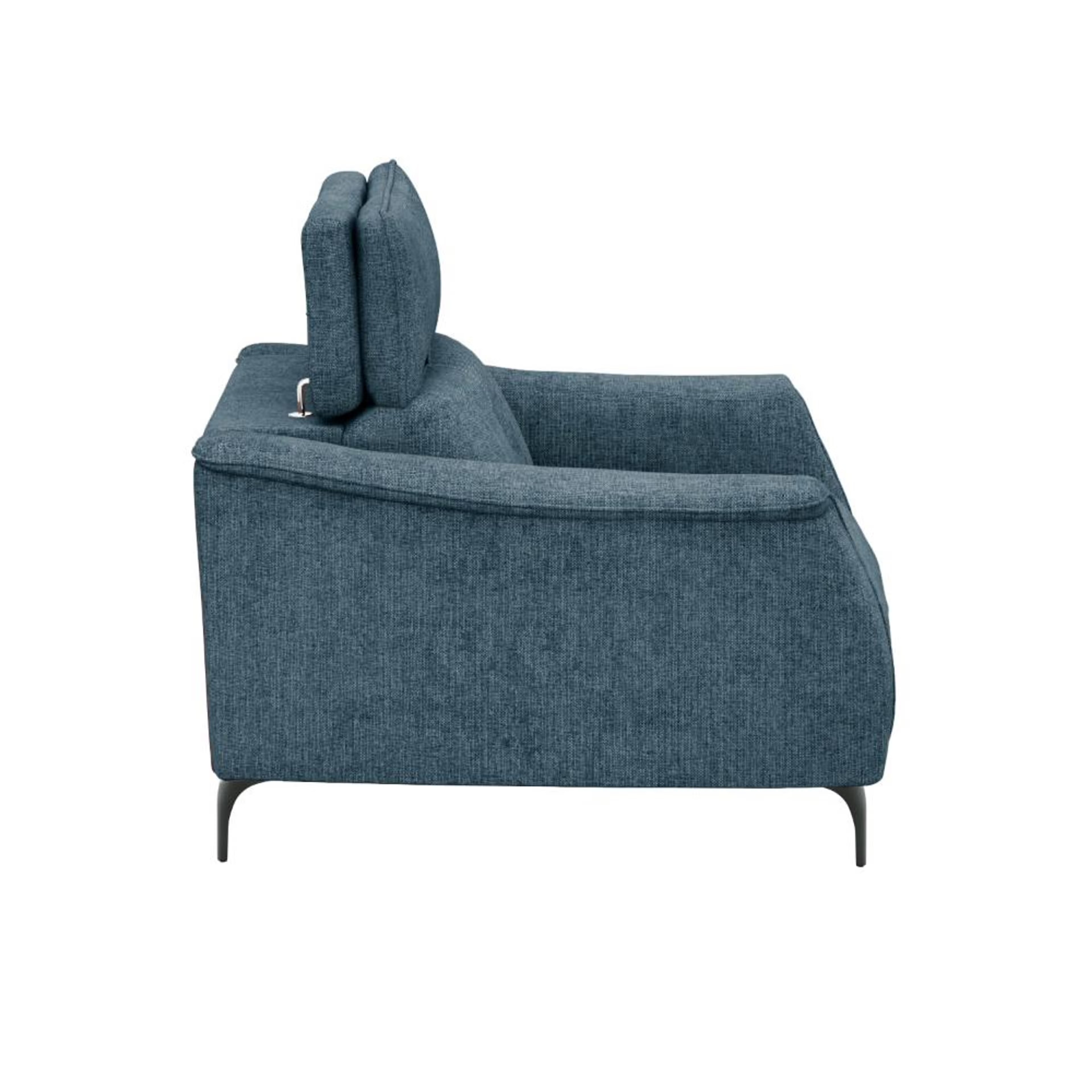 Wakefit Curacao Sofa Without Motion - Single Seater Regular, Without Motion, Single Seater, Blue 4 Wakefit Curacao Sofa Without Motion - Single Seater Regular, Without Motion, Single Seater, Blue