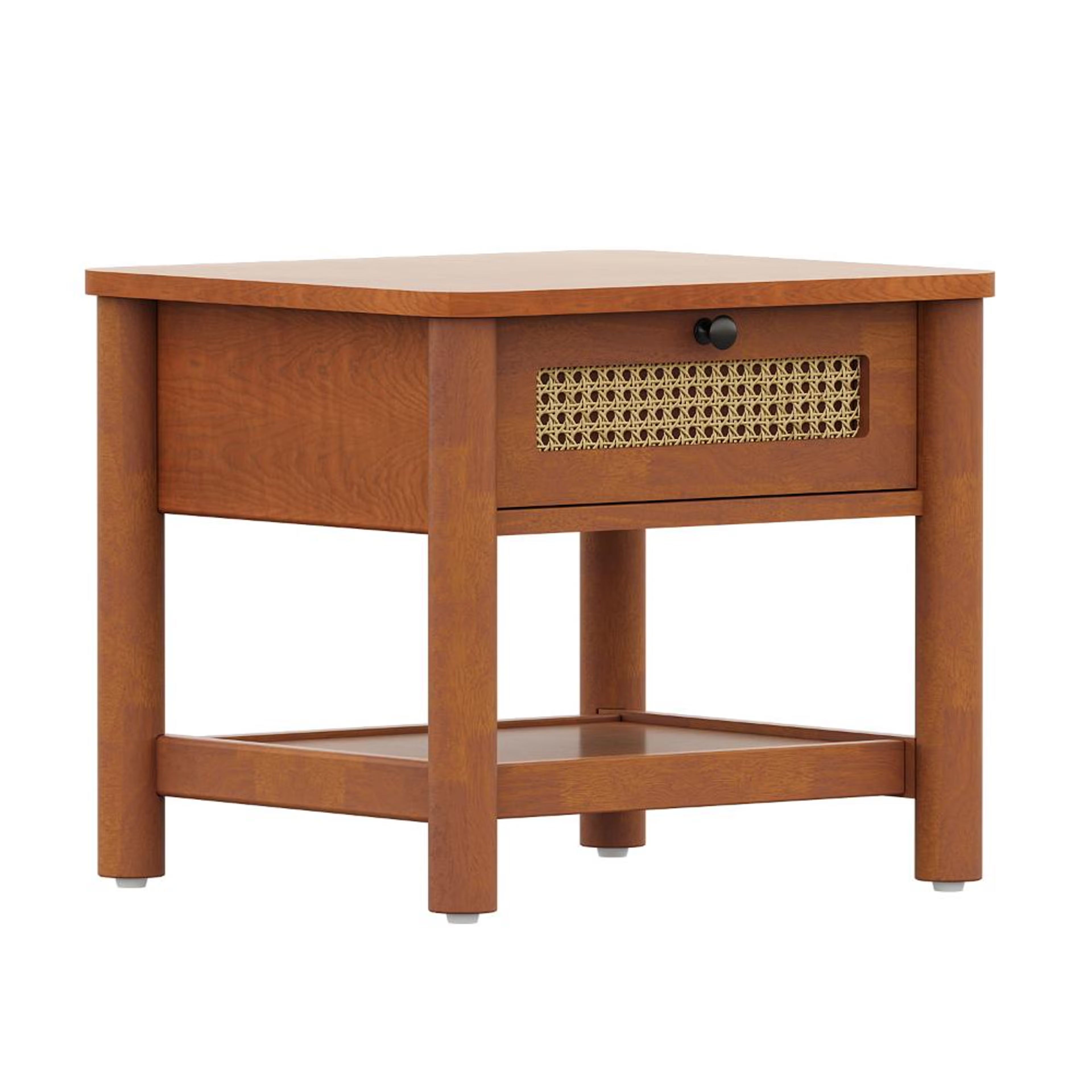 Wakefit Celestium Solid Wood Side Table Aurora Gold