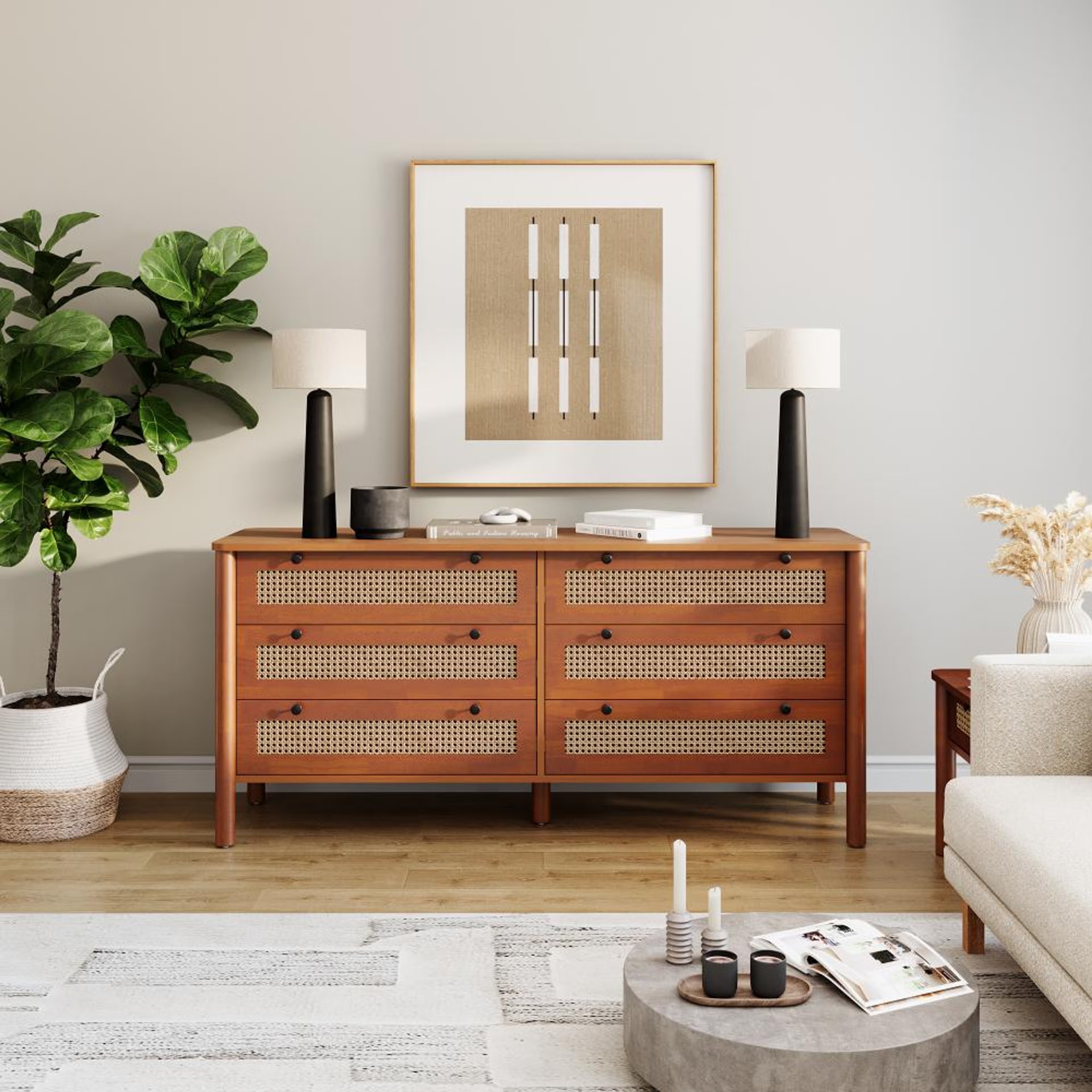 Wakefit Celestium 6 drawers Chest of Drawers 6 drawer, Aurora Gold