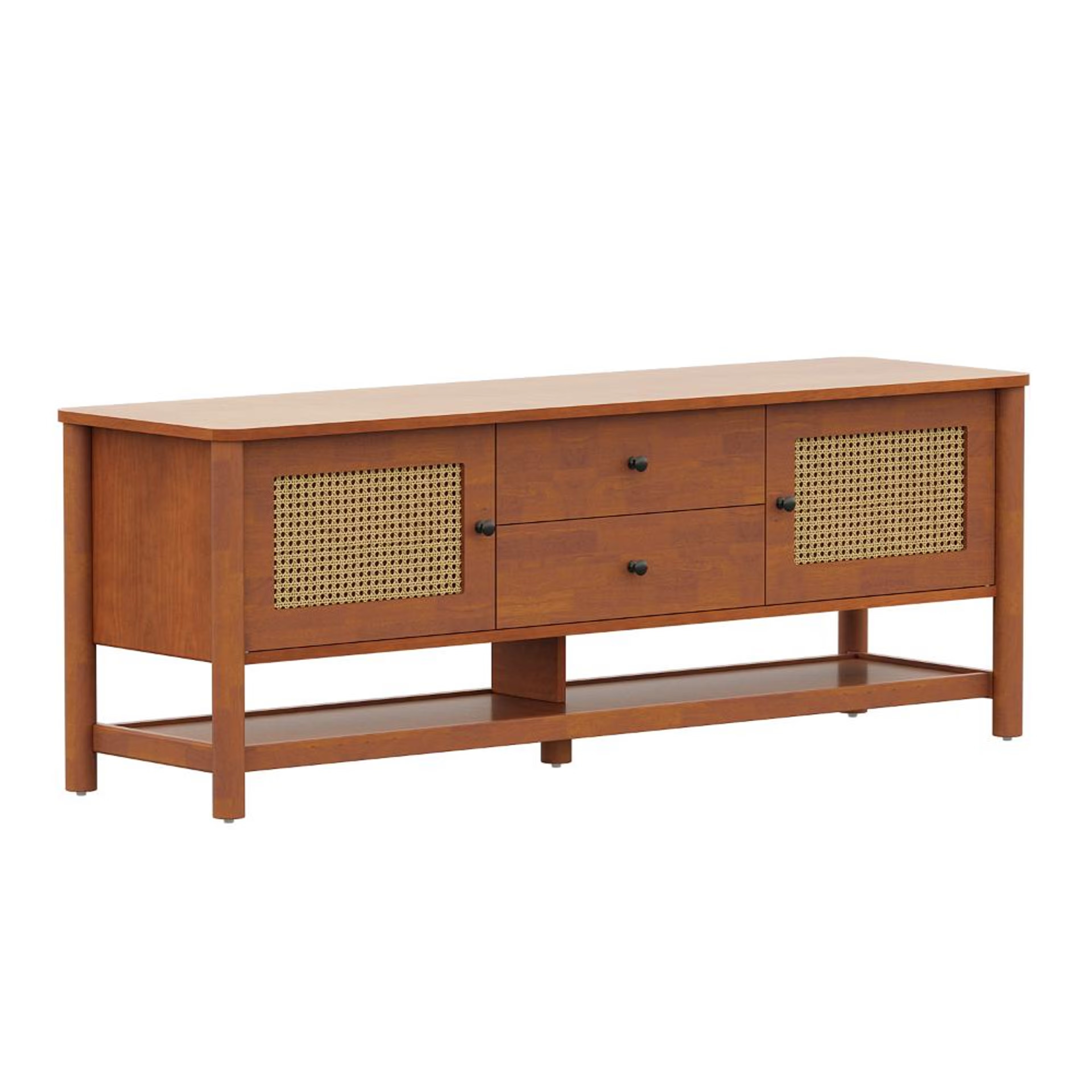 Wakefit Celestium Solid Wood TV Unit Aurora Gold