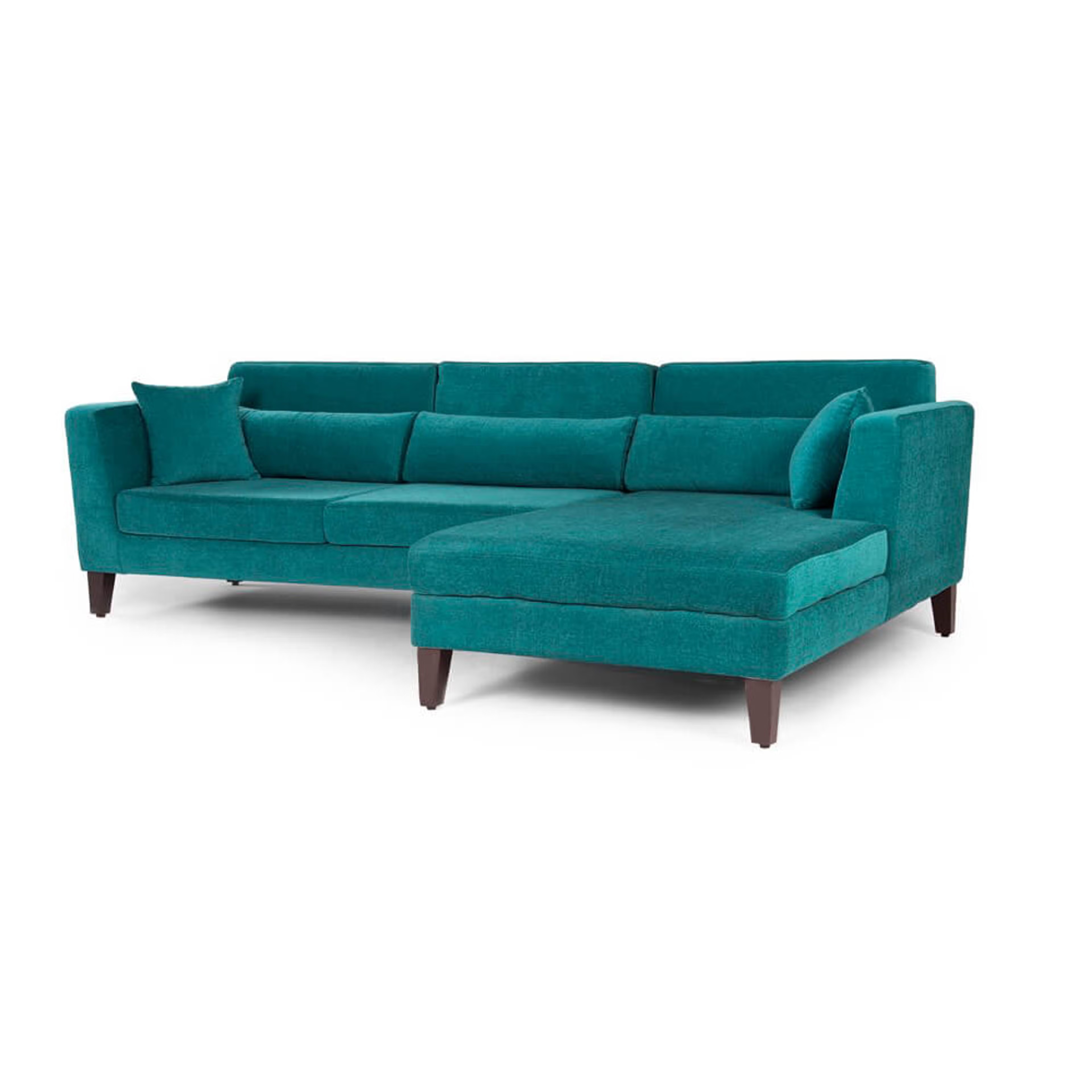 Home 42 Wakefit SnoozePro Sofa Set Sectional, Set (3 Seater + Right Aligned Chaise), Malibu Green