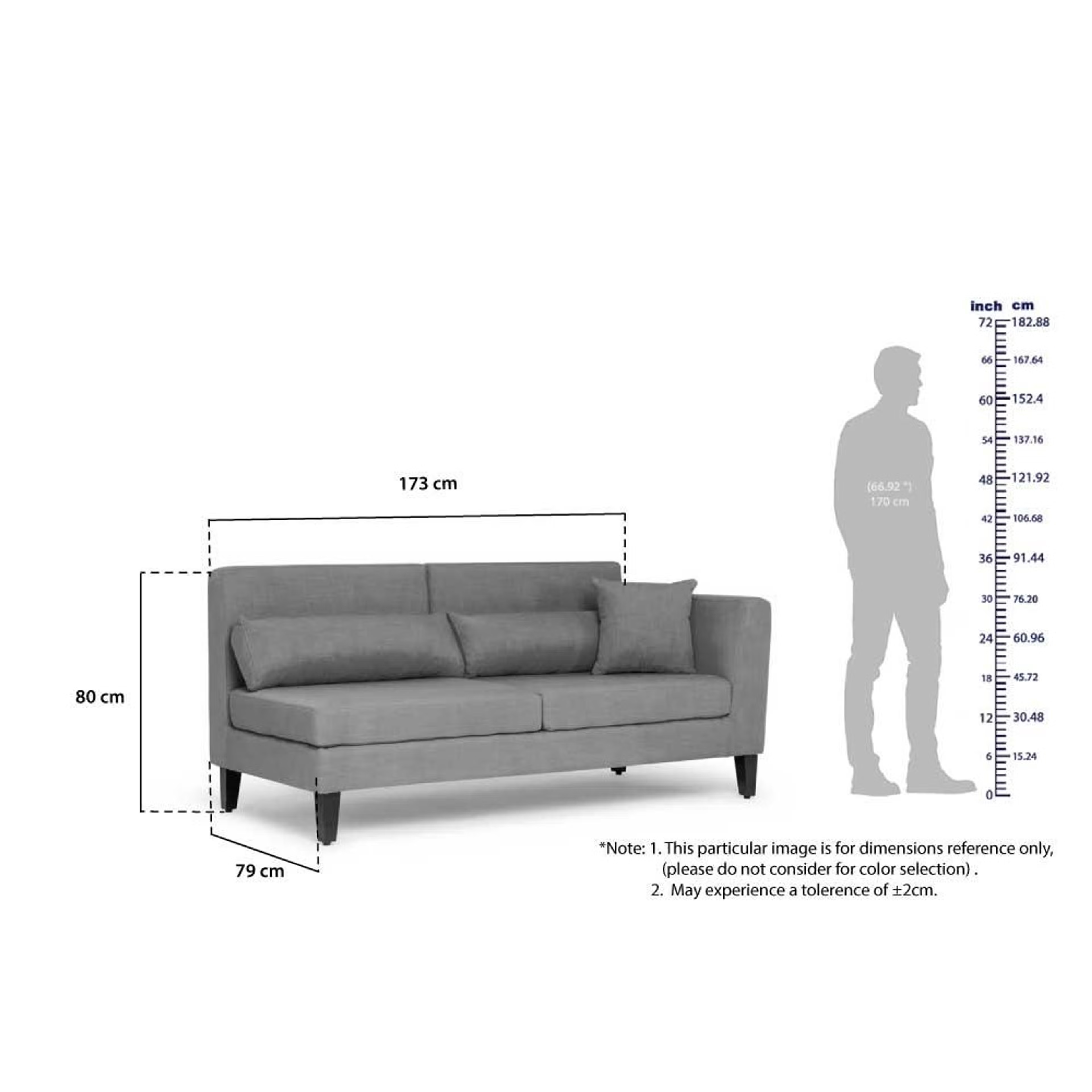 Wakefit SnoozePro Sofa Set Sectional, Set (3 Seater + Right Aligned Chaise), Omega Blue 12 Wakefit SnoozePro Sofa Set Sectional, Set (3 Seater + Right Aligned Chaise), Omega Blue