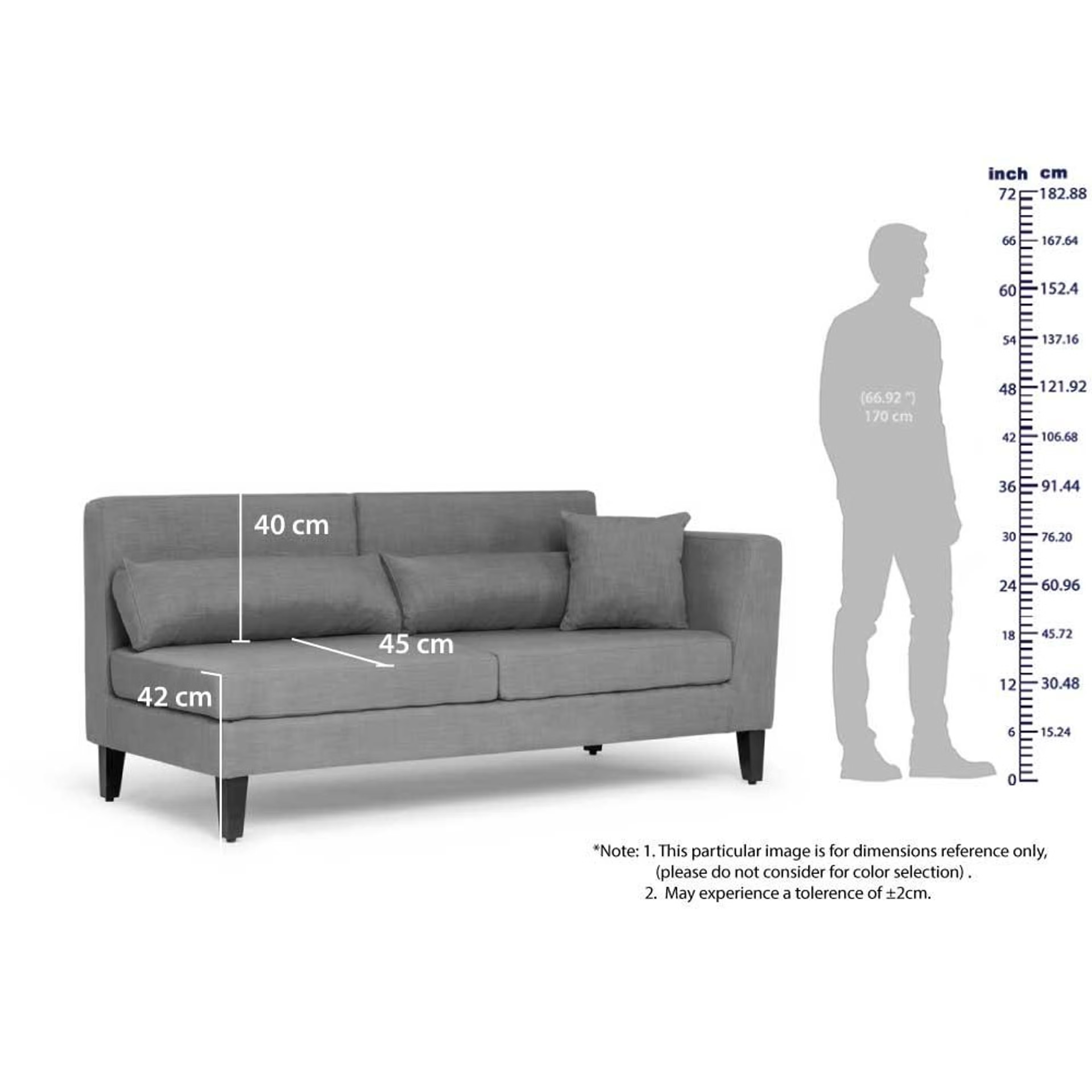 Wakefit SnoozePro Sofa Set Sectional, Set (3 Seater + Right Aligned Chaise), Smoke Grey 13 Wakefit SnoozePro Sofa Set Sectional, Set (3 Seater + Right Aligned Chaise), Smoke Grey