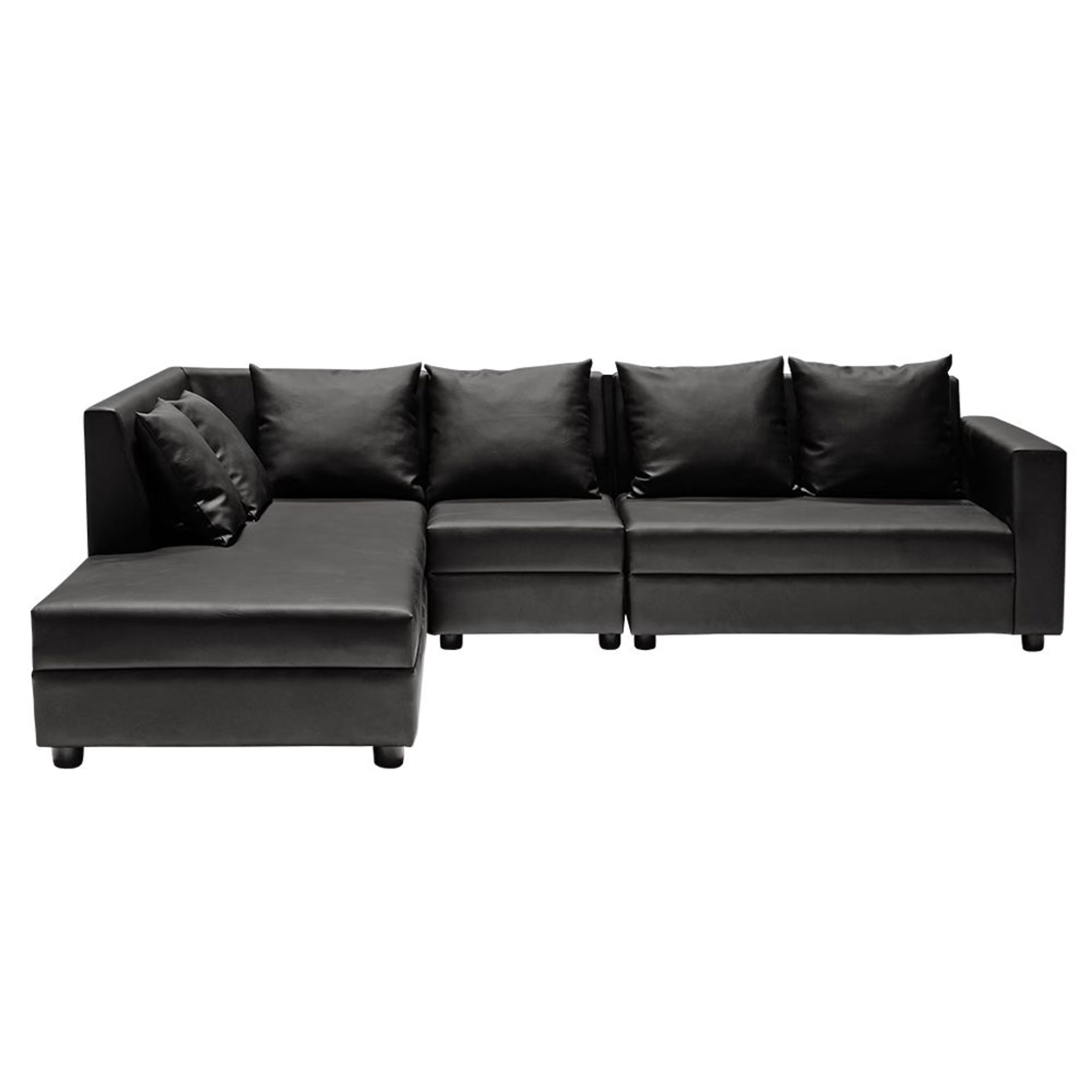 Wakefit Skiver L Shape Sofa Set (3 Seater + Left Aligned Chaise) Sectional, Set (3 Seater + Left Aligned Chaise), Marble Grey