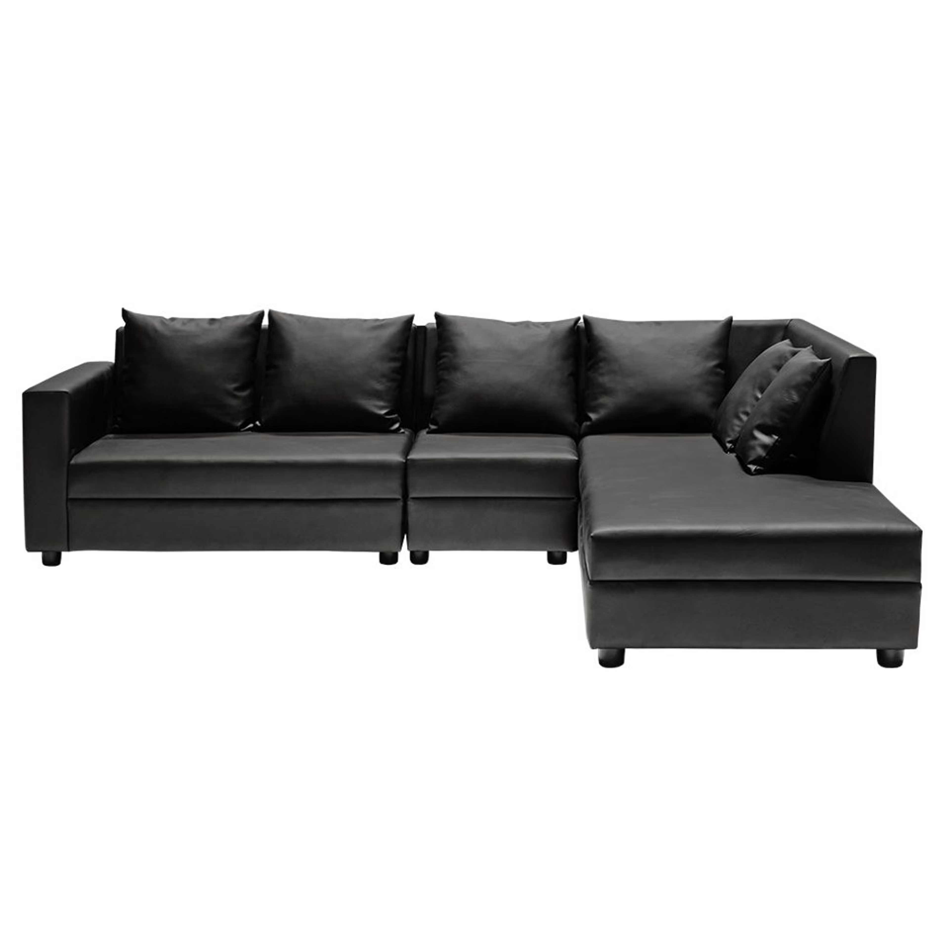 Wakefit Skiver L Shape Sofa Set (3 Seater + Right Aligned Chaise) Sectional, Set (3 Seater + Right Aligned Chaise), Marble Grey