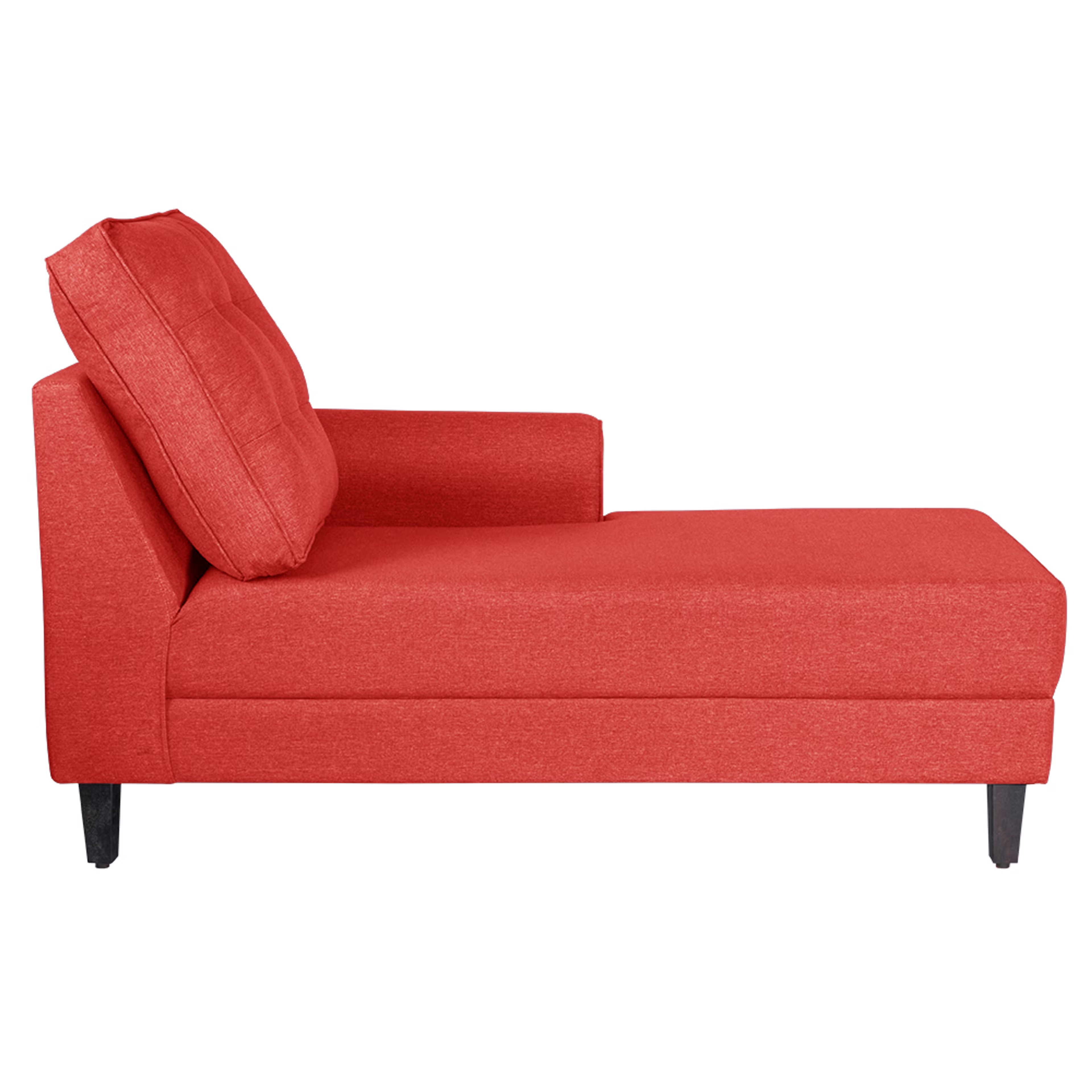 Home 44 Wakefit Dreamer L - Shape Sofa Set (3 Seater + Left Aligned Chaise) - Omega Red Sectional, 3 + Left Aligned Chaise, Omega Red