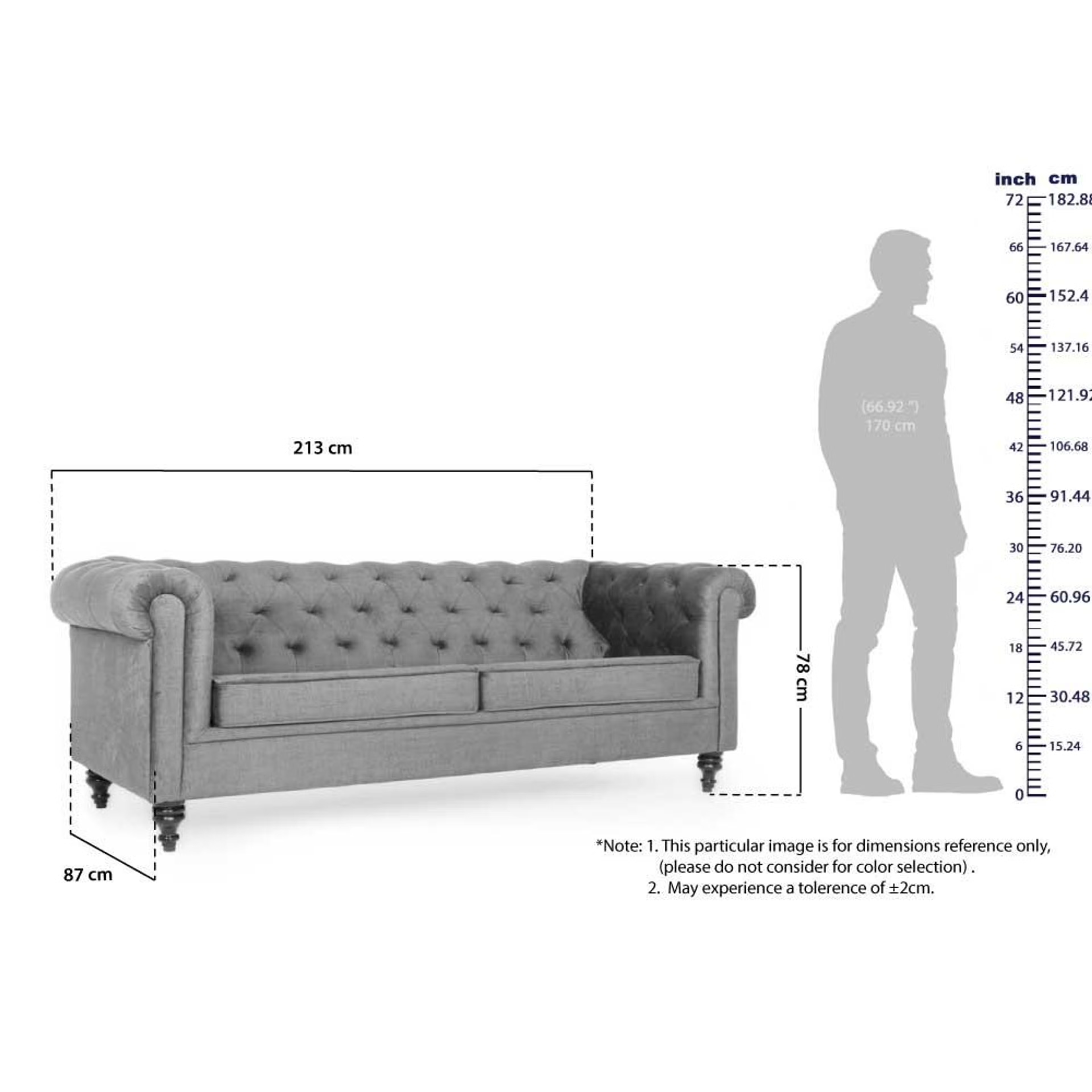 Wakefit Havana Sofa - Three Seater Dark Earth 3 Seater, Dark Earth 6 Wakefit Havana Sofa - Three Seater Dark Earth 3 Seater, Dark Earth